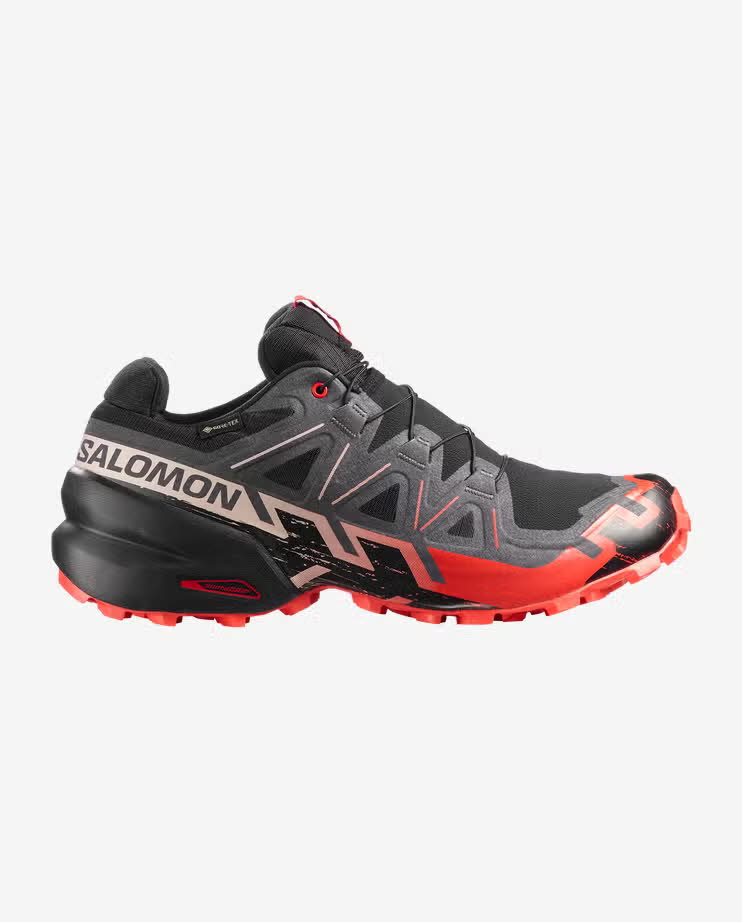Salomon SPEEDCROSS 6 GTX Herren Trailrunningschuhe Laufschuhe schwarz/rot