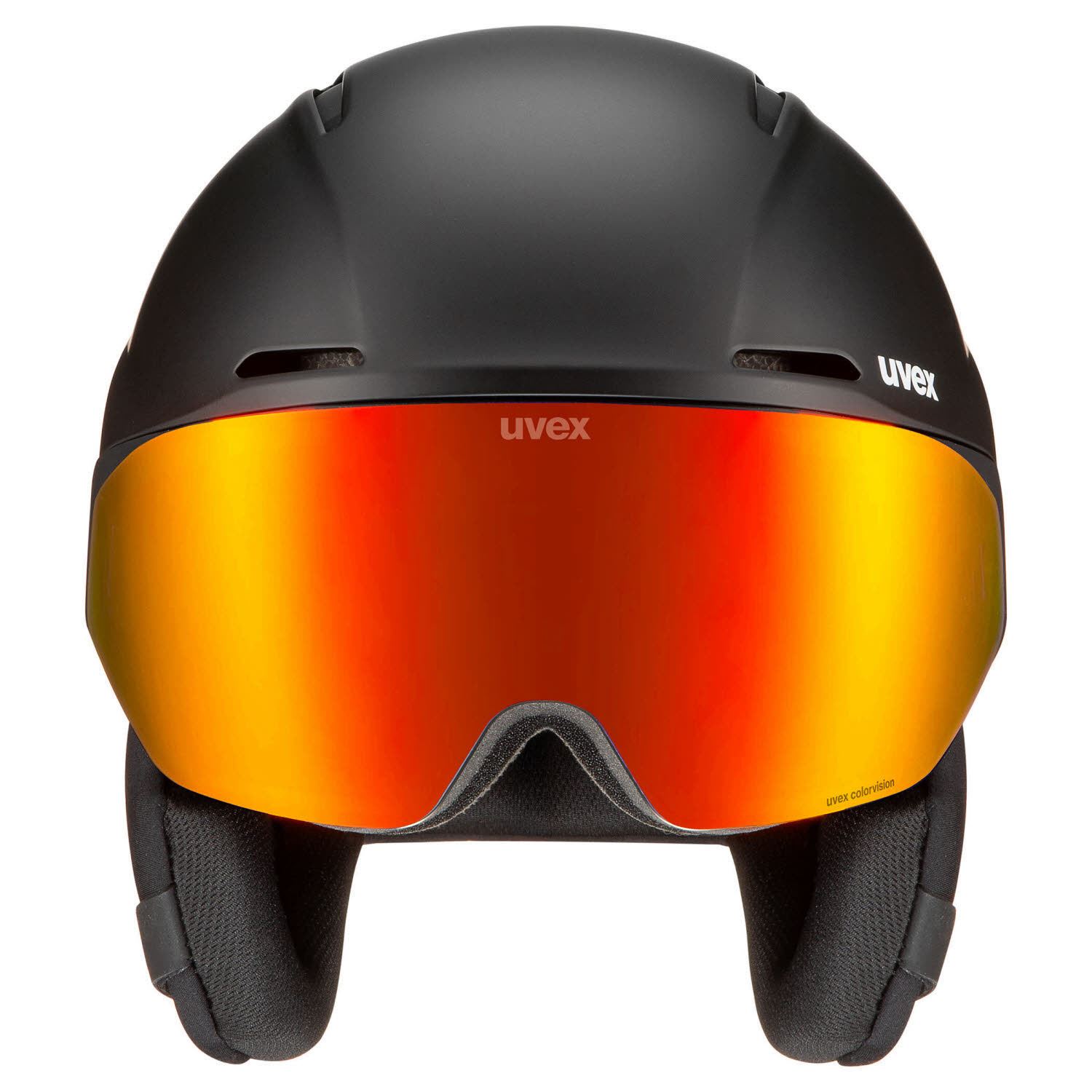 Uvex horizon CV MAG Unisex Skihelm Snowboardhelm Visierhelm warm grey-black matt