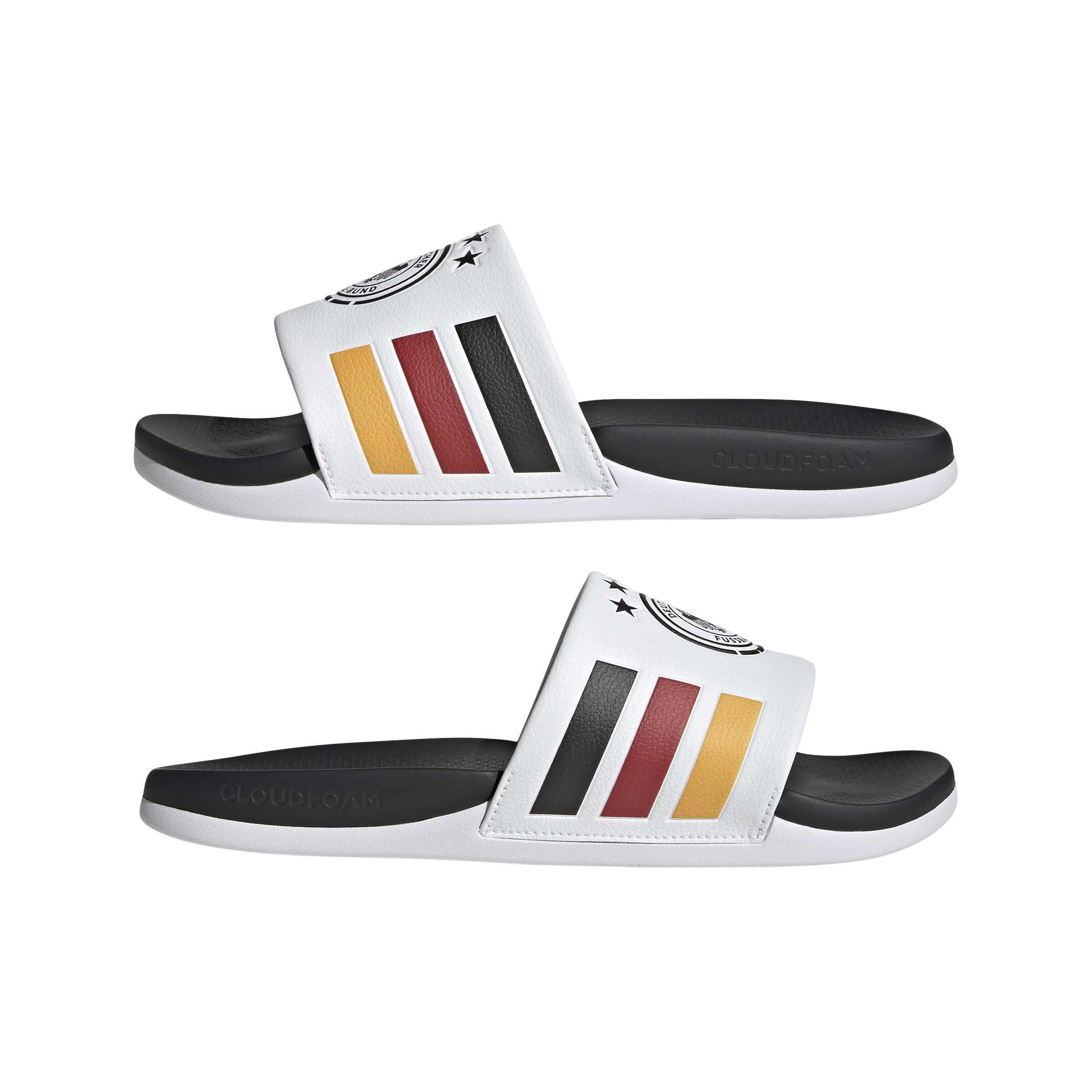 adidas ADILETTE CMFT DFB Unisex Badelatschen Nationalmannschaft weiß/schwarz/rot/gold