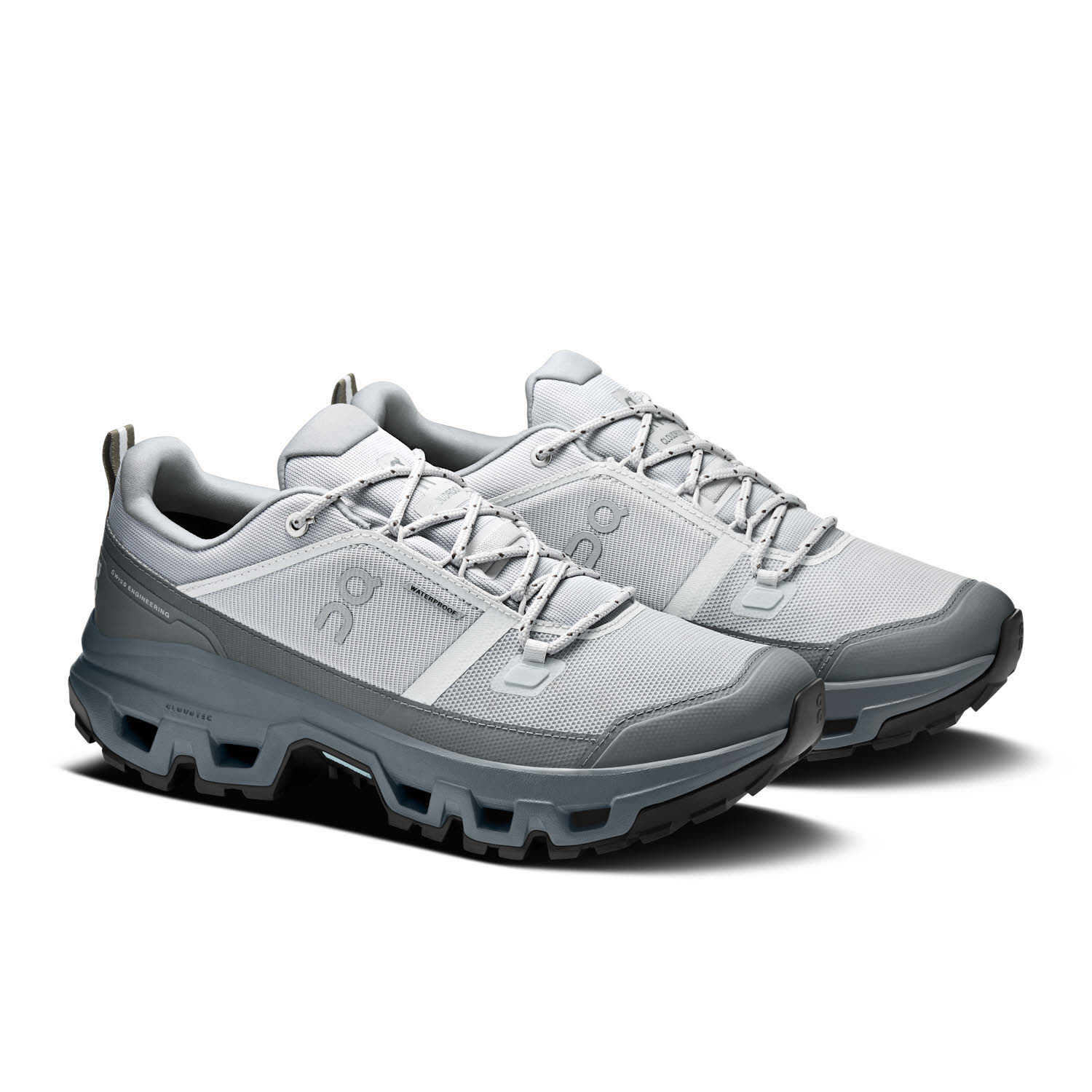 ON CLOUDROCK LOW WP Herren Trekkingschuhe Wanderschuhe glacier/rock