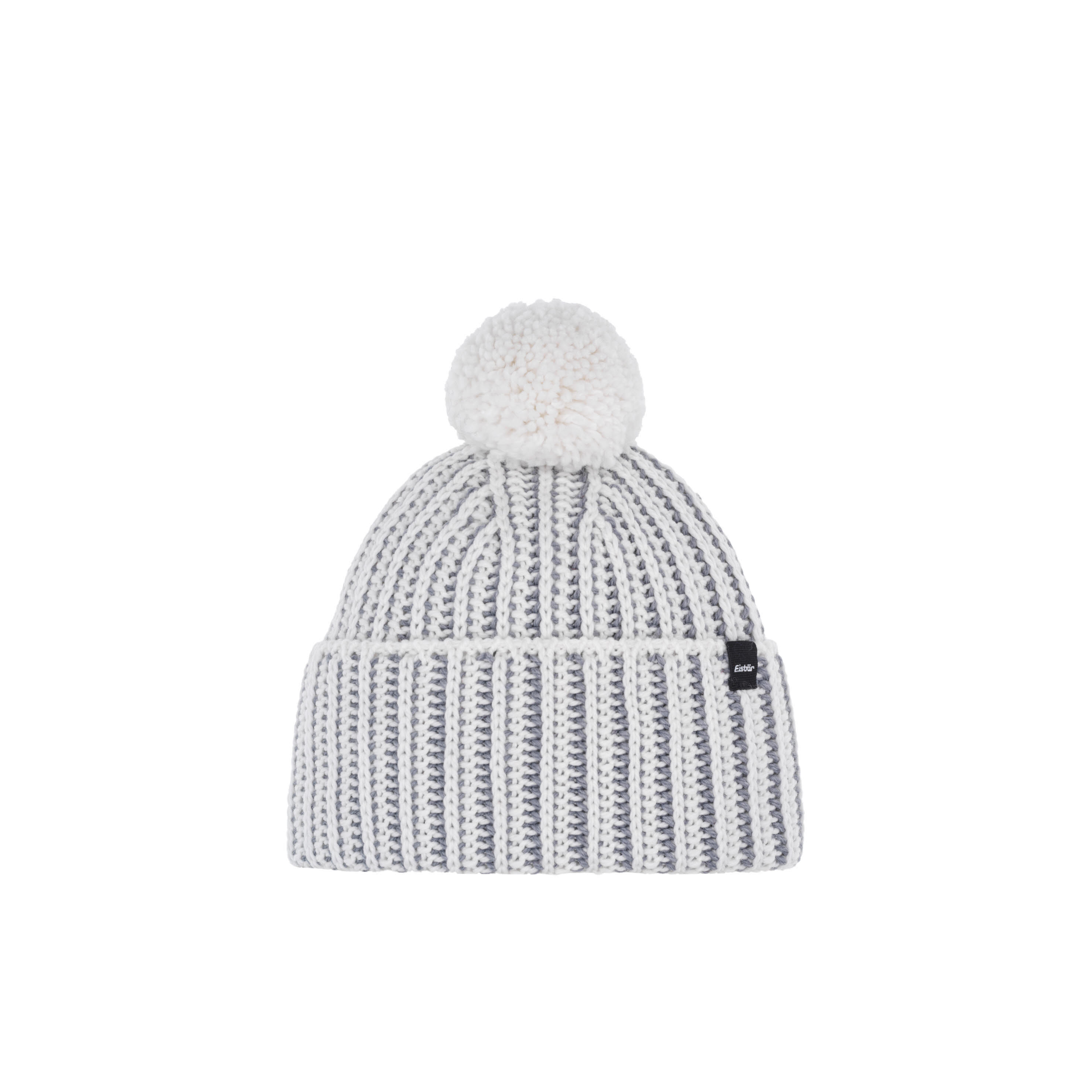 Eisbär Ronda Pompon Mütze grau