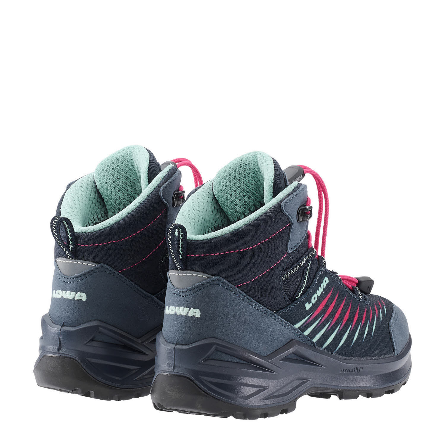 Lowa ZIRROX II GTX MID JR Mädchen Wanderschuhe Trekkingschuhe navy/pink