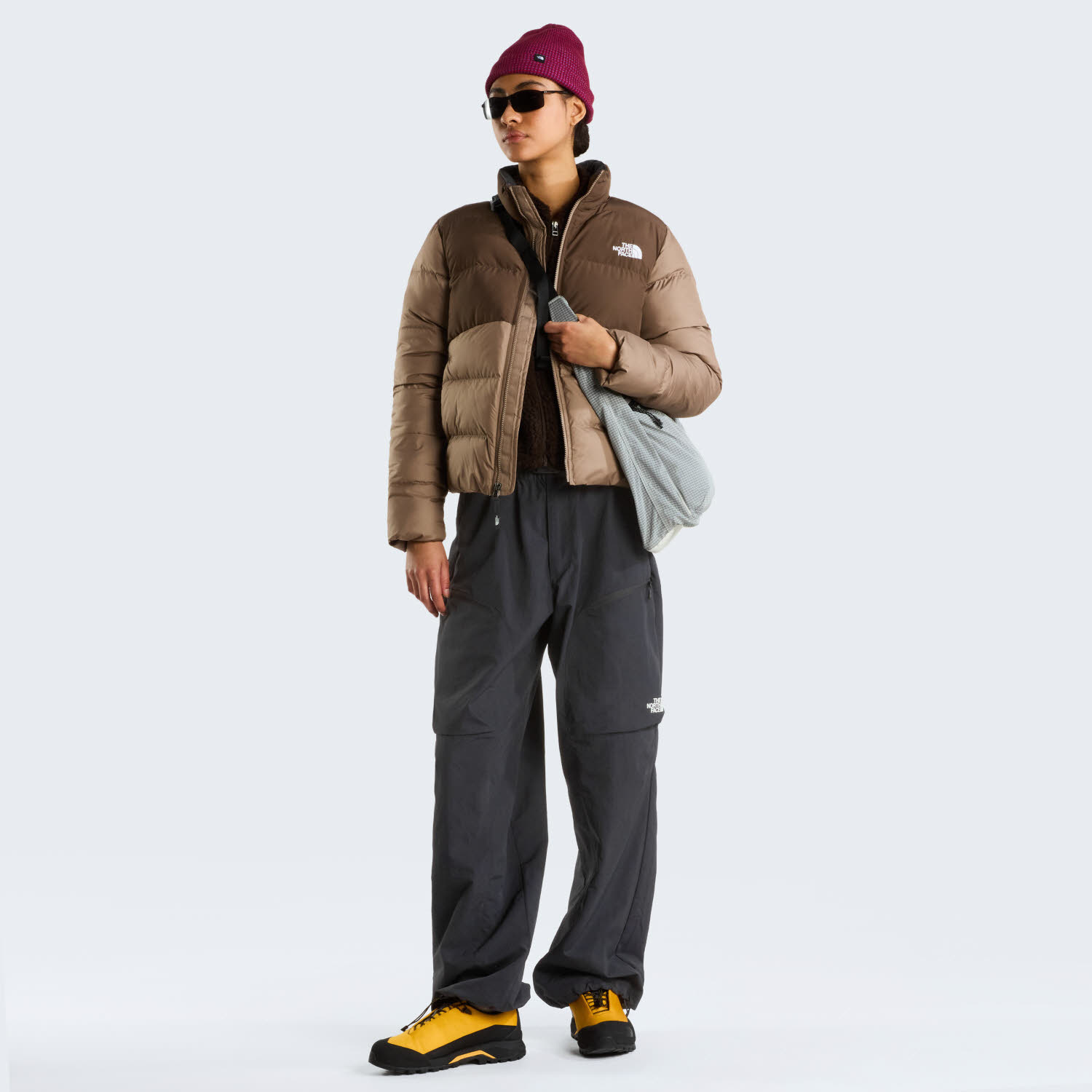 The North Face Saikuru Damen Daunenjacke Isolationsjacke braun
