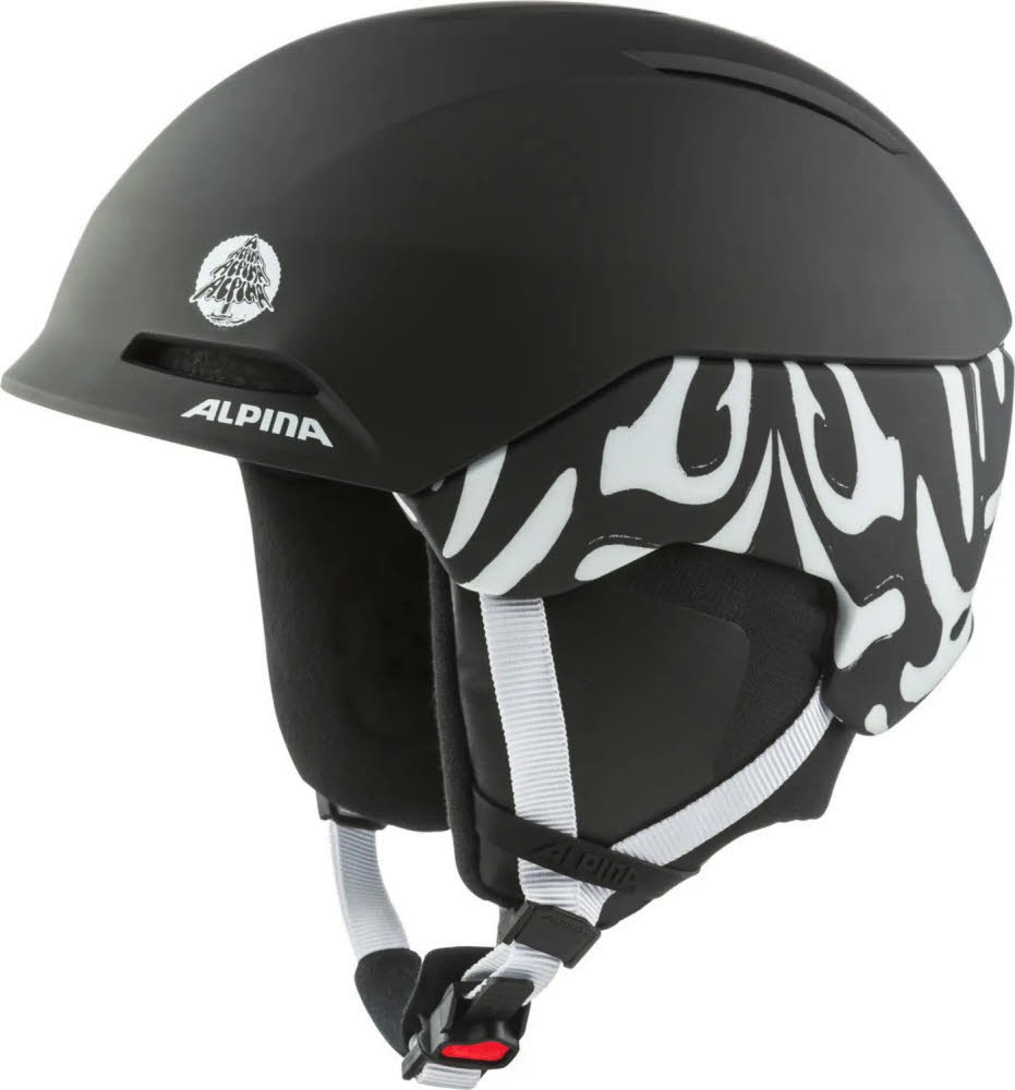 Alpina NAX Unisex Skihelm Snowboardhelm litoff black white