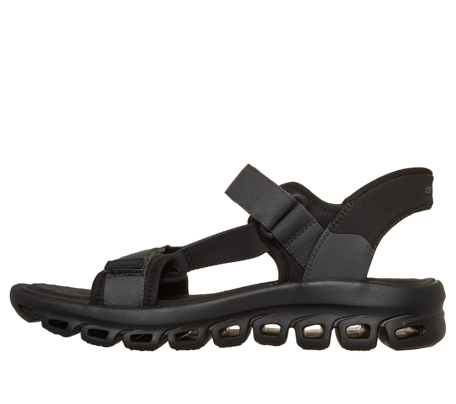 Skechers GLIDE STEP SANDAL - DOVAH Herren Sandalen schwarz