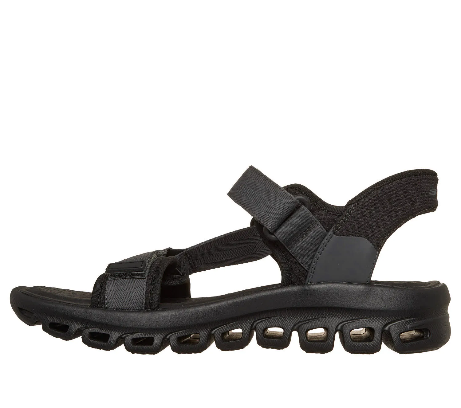 Skechers GLIDE STEP SANDAL - DOVAH Herren Sandalen schwarz