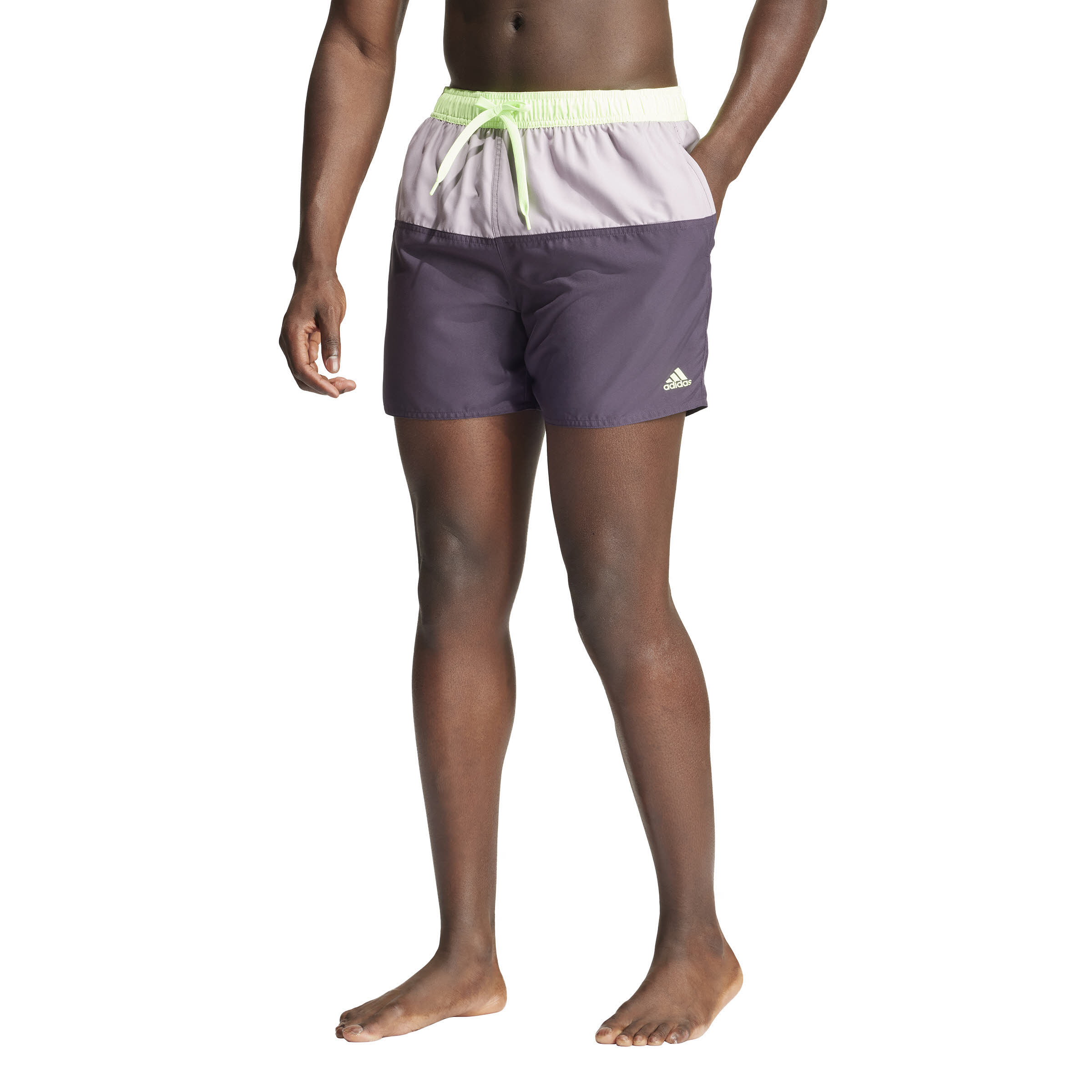 adidas Colorblock CLX Badeshorts Badehose Herren lila