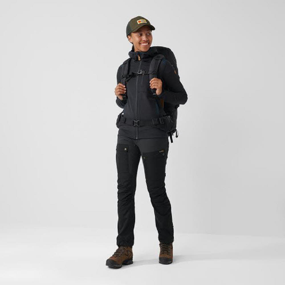 Fjäll Räven Keb Trousers Damen Trekkinghose Wanderhose grau
