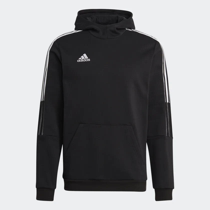 adidas TIRO21 SW HOOD Herren Hoodie Kapuzenpullover Bauchtasche schawarz NEU