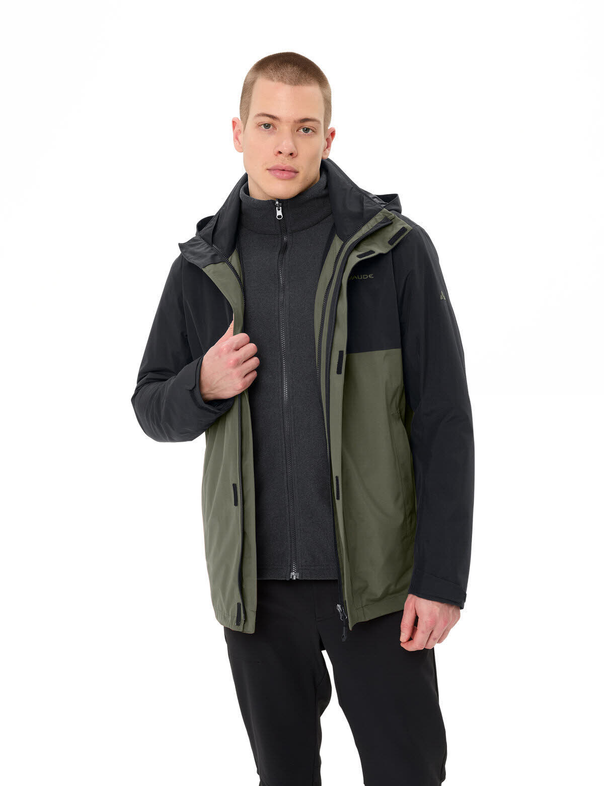 Vaude Rosemoor Freizeitjacke Lagenjacke Kombijacke Herren schwarz