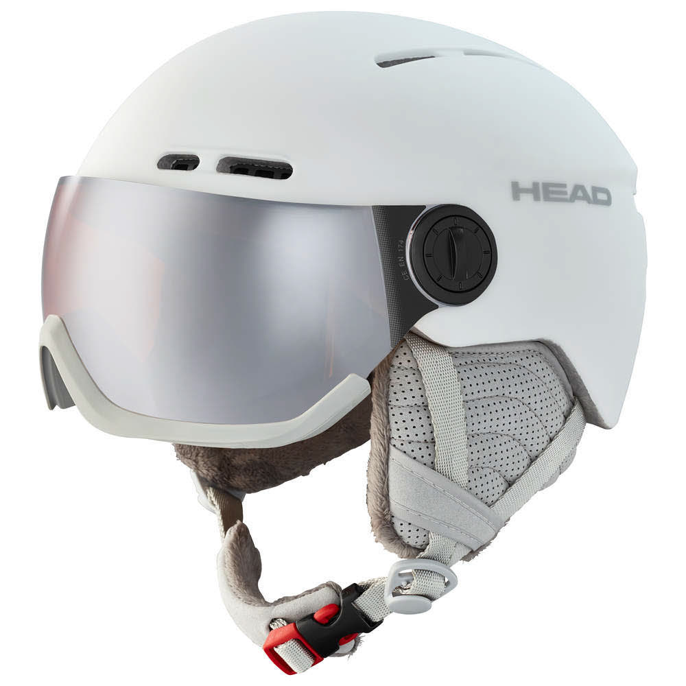 Head Queen Damen Skihelm Alpin Snowboardhelm Visierhelm oranges Visier