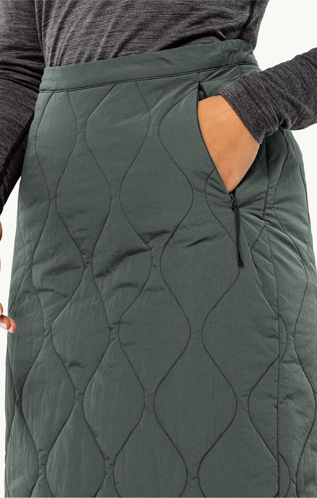 Jack Wolfskin WANDERMOOD SKIRT W Damen Rock Wanderrock slate green