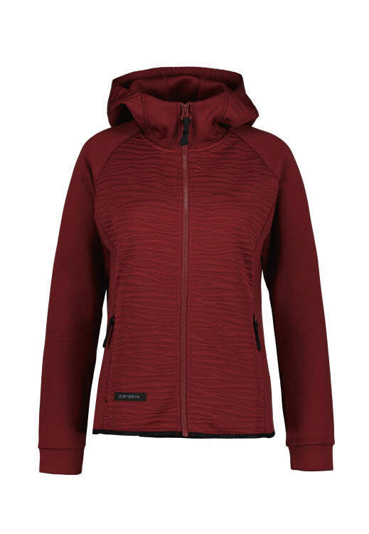 ICEPEAK DA ICEPEAK AMBERG Fleecejacke Damen Kapuzenjacke kaminrot