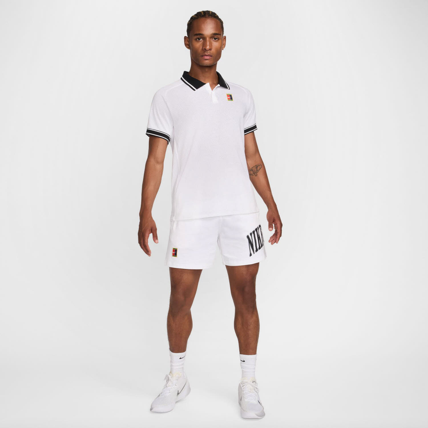 NikeCourt Heritage Men"s Herren Tennisshirt Poloshirt weiß