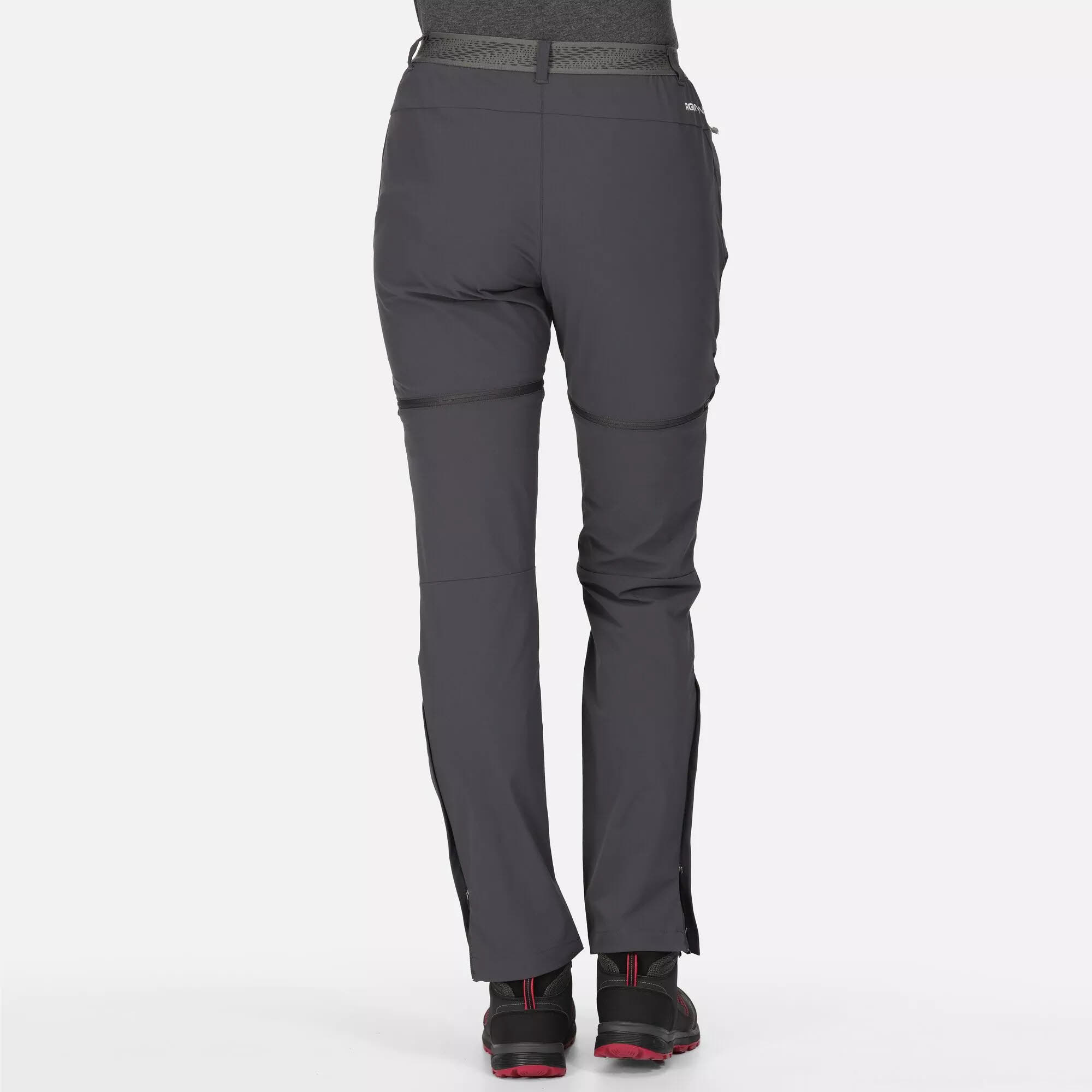 Regatta Mountain Zip-Off-Wanderhose Damen Outdoorhose grau