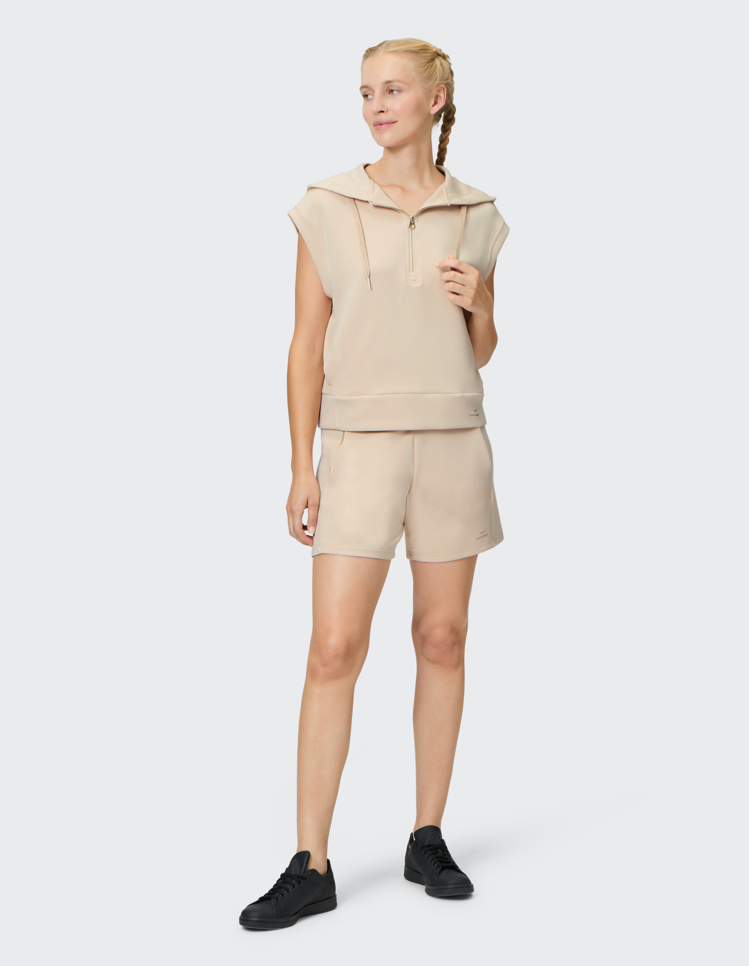 Venice Beach DARLIS Sleeveless Hoodie Damen beige