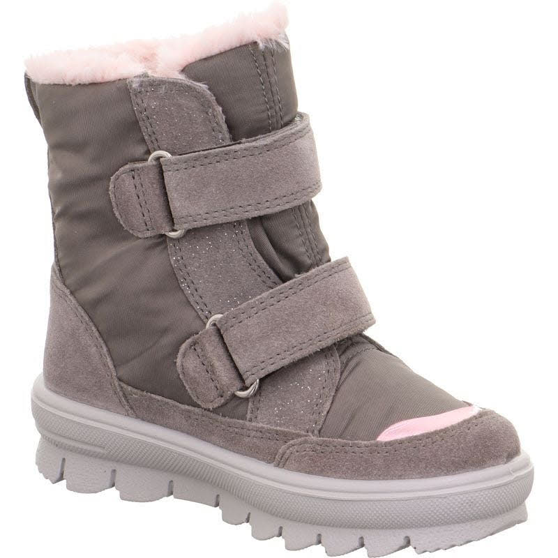 Superfit FLAVIA Mädchen Winterstiefel Snowboots grau/rosa