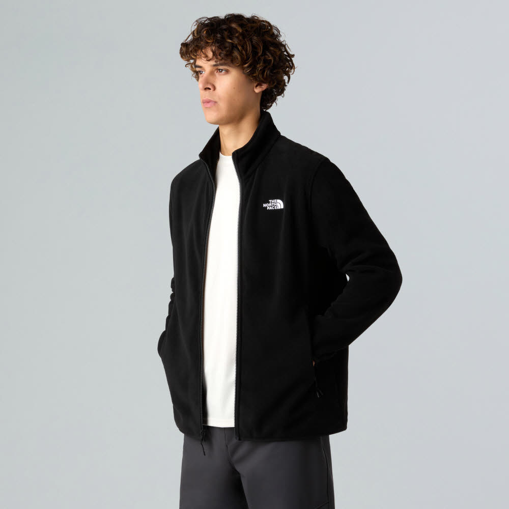 The North Face GLACIER FLEECE JACKET Herren Fleecejacke Longsleeve schwarz Bild 5 The North Face GLACIER FLEECE JACKET Herren Fleecejacke Longsleeve schwarz