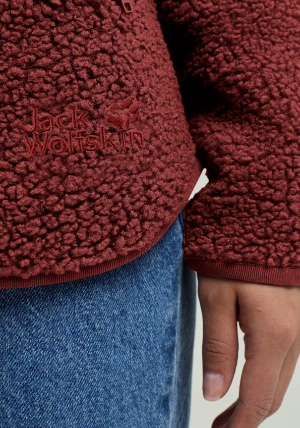 Jack Wolfskin HIGH CURL JKT Fleecejacke Damen rot