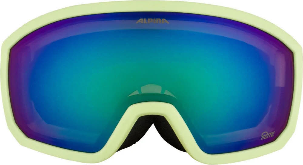 Alpina SCARABEO JR. Q-LITE Kinder Skibrille Snowboardbrille sunny-lime matt