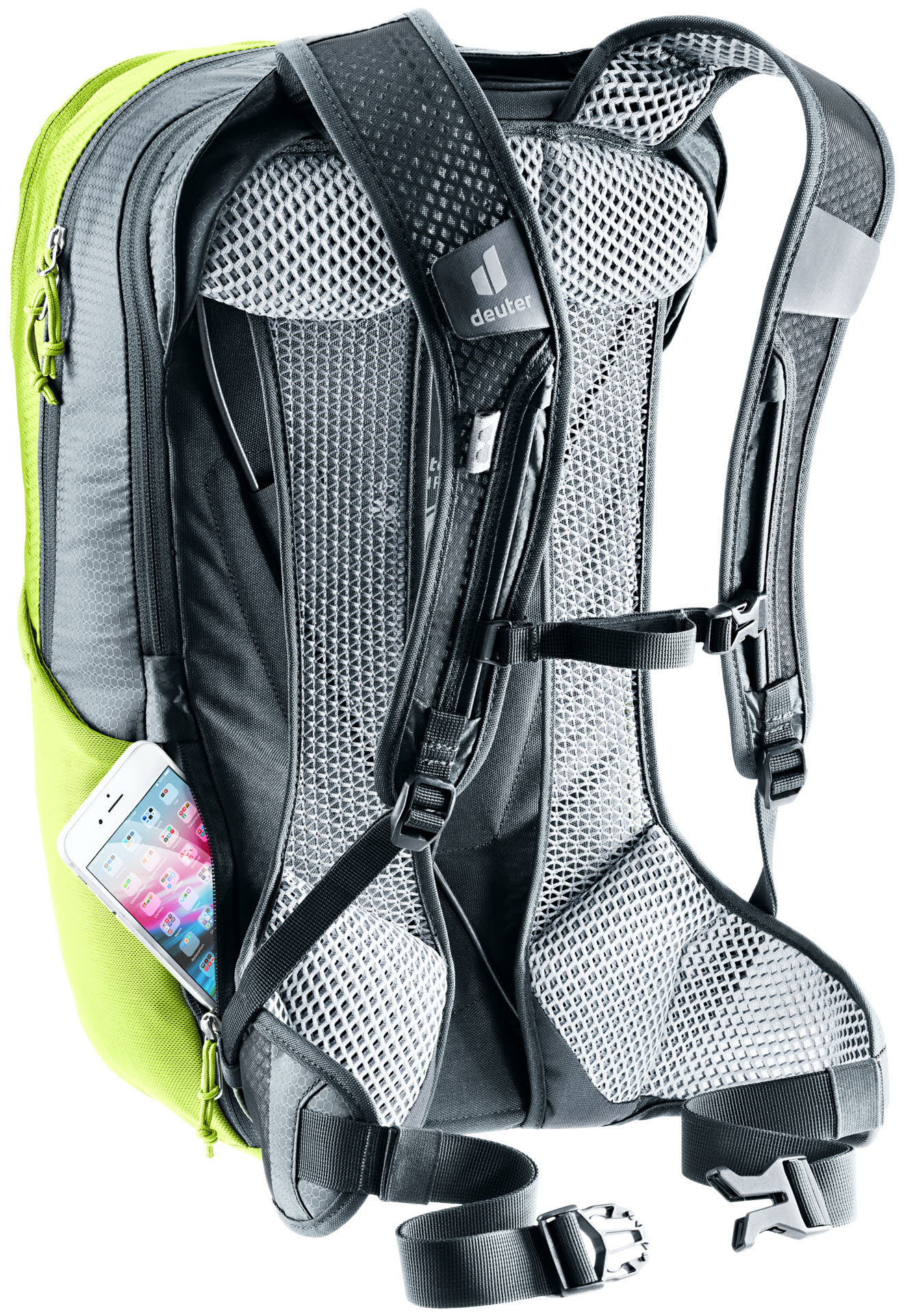 Deuter Race Air 14+3 Fahrradrucksack Wanderrucksack neongrün NEU