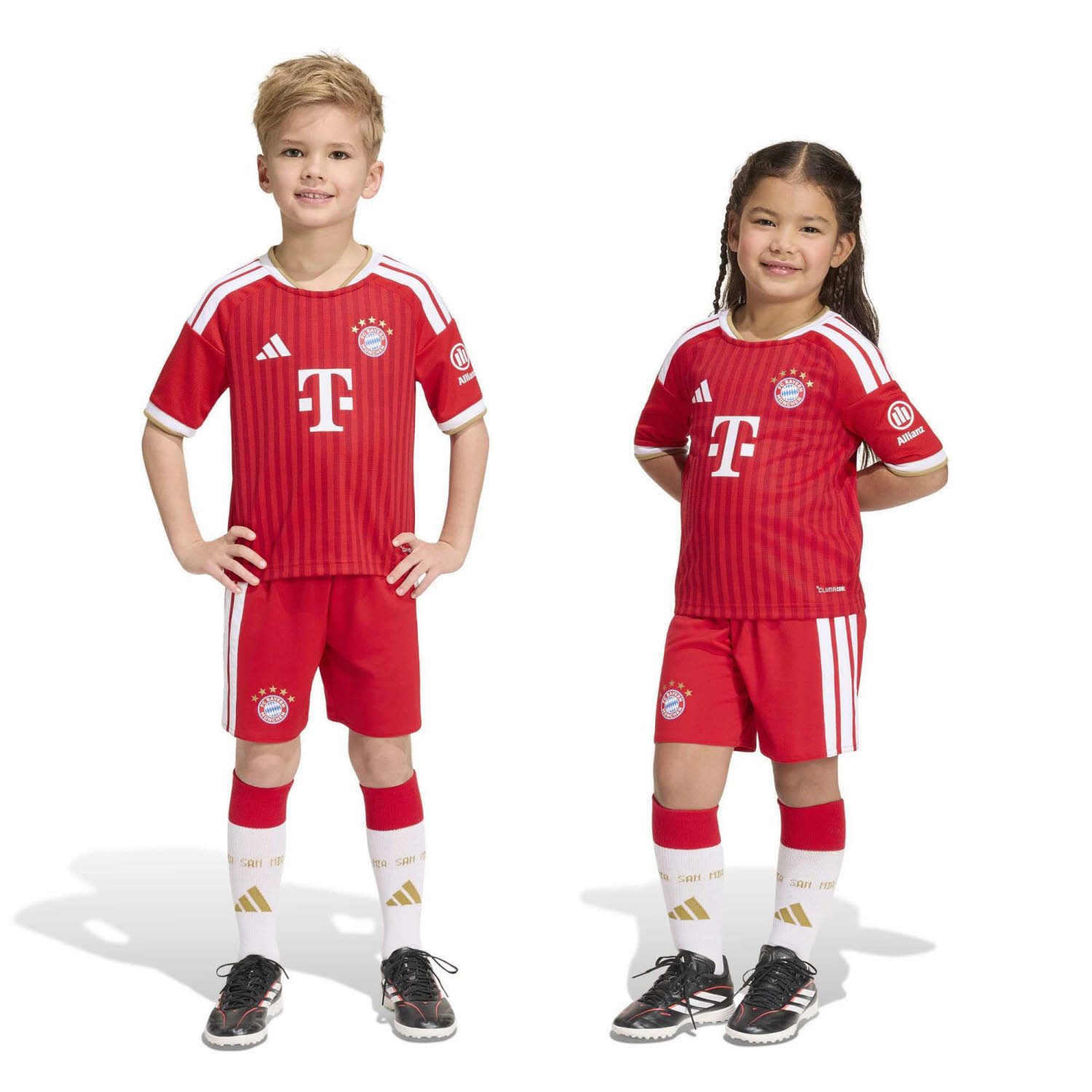 adidas FC Bayern München 26/27 Heimausrüstung Kinder Trikot & Hose rot