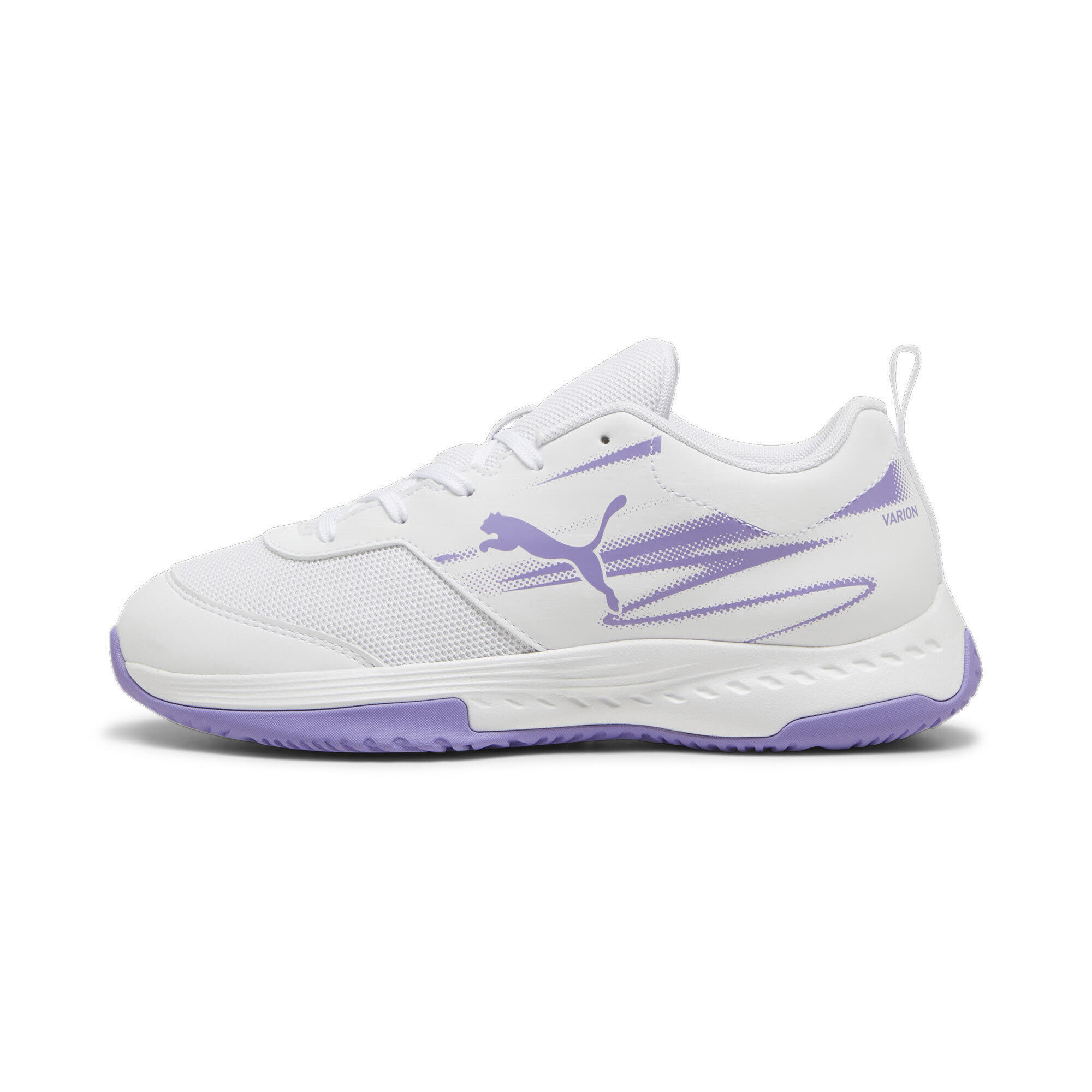 Puma Varion II Jr Hallensportschuhe Teenager Mädchen weiß lila
