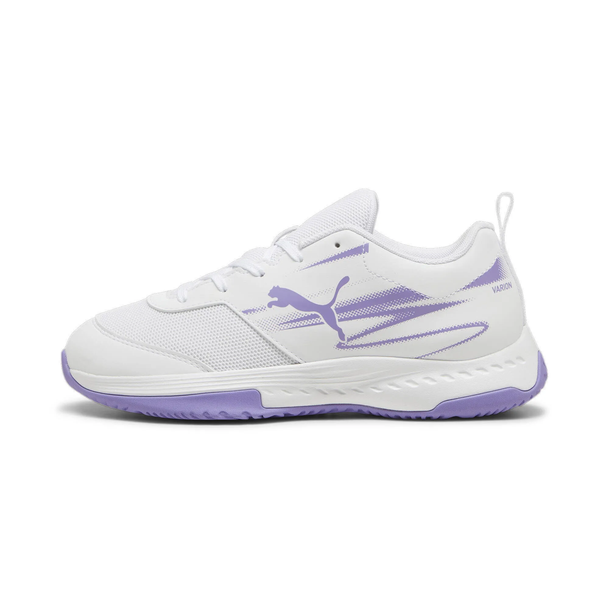 Puma Varion II Jr Hallensportschuhe Teenager Mädchen weiß lila