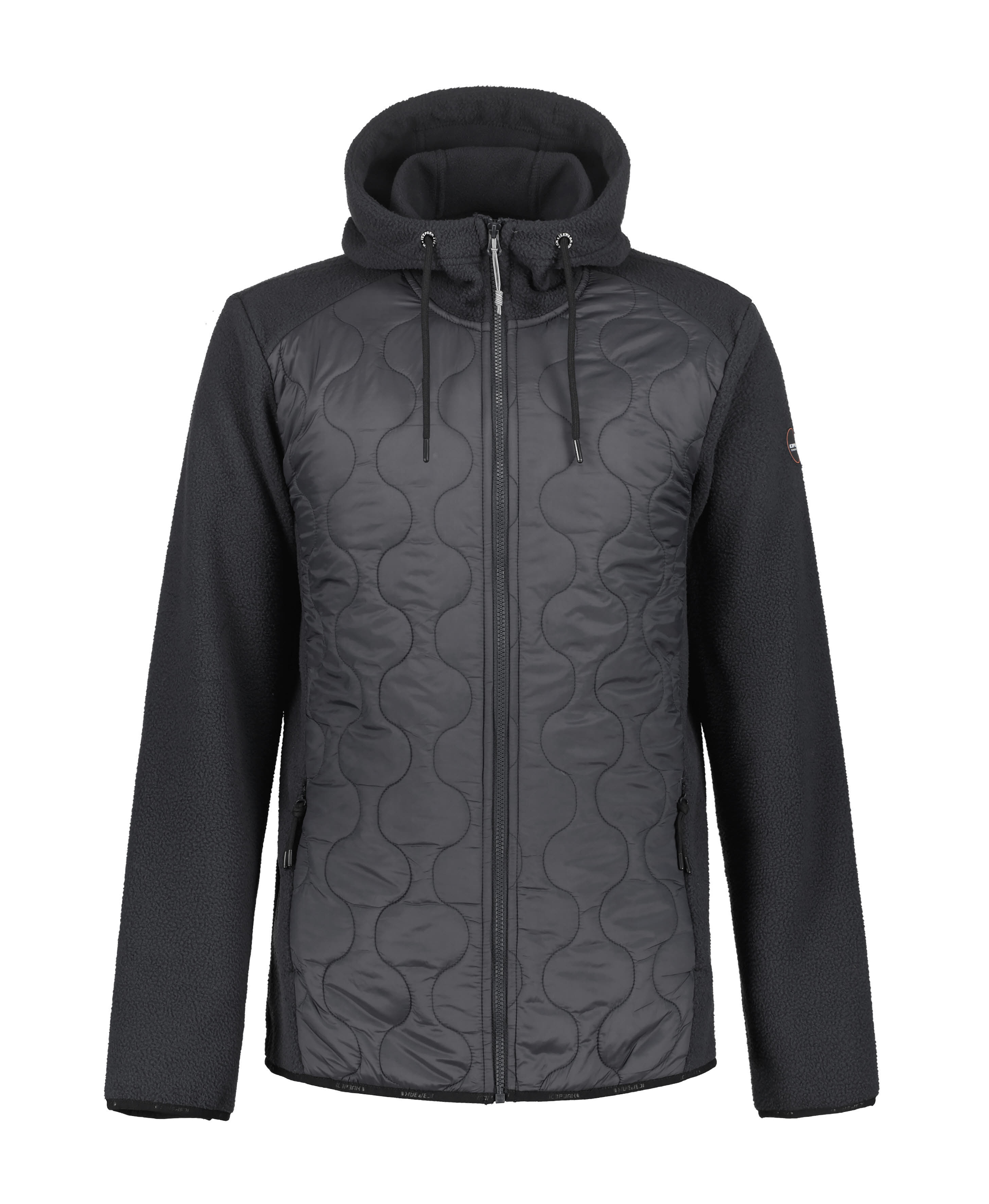 Icepeak Midlayer Fleecejacke Herren dunkelgrau schwarz
