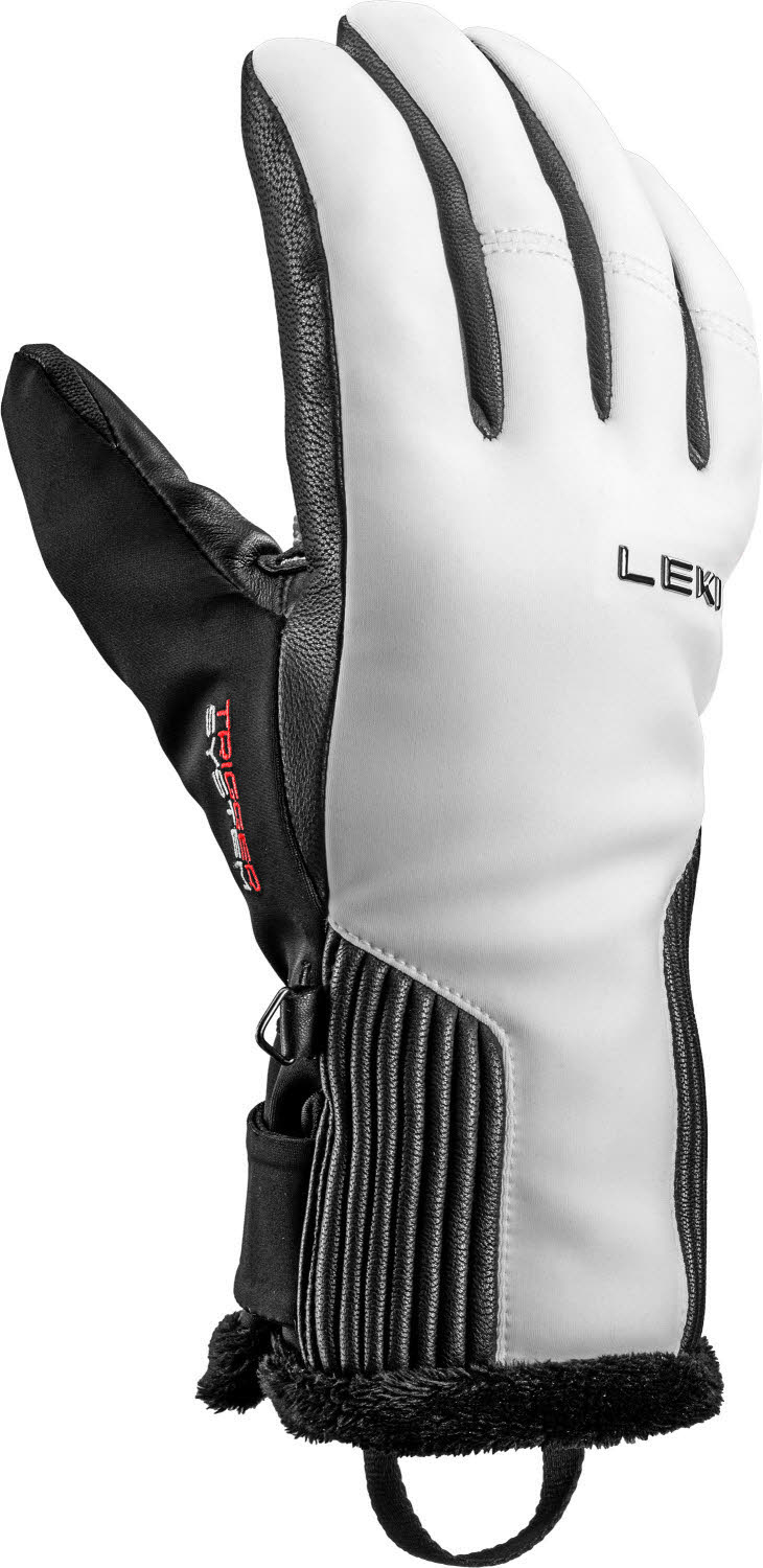 Leki HS Vallarta 3D Women Damen Skihandschuhe Fingerlinge weiß/schwarz