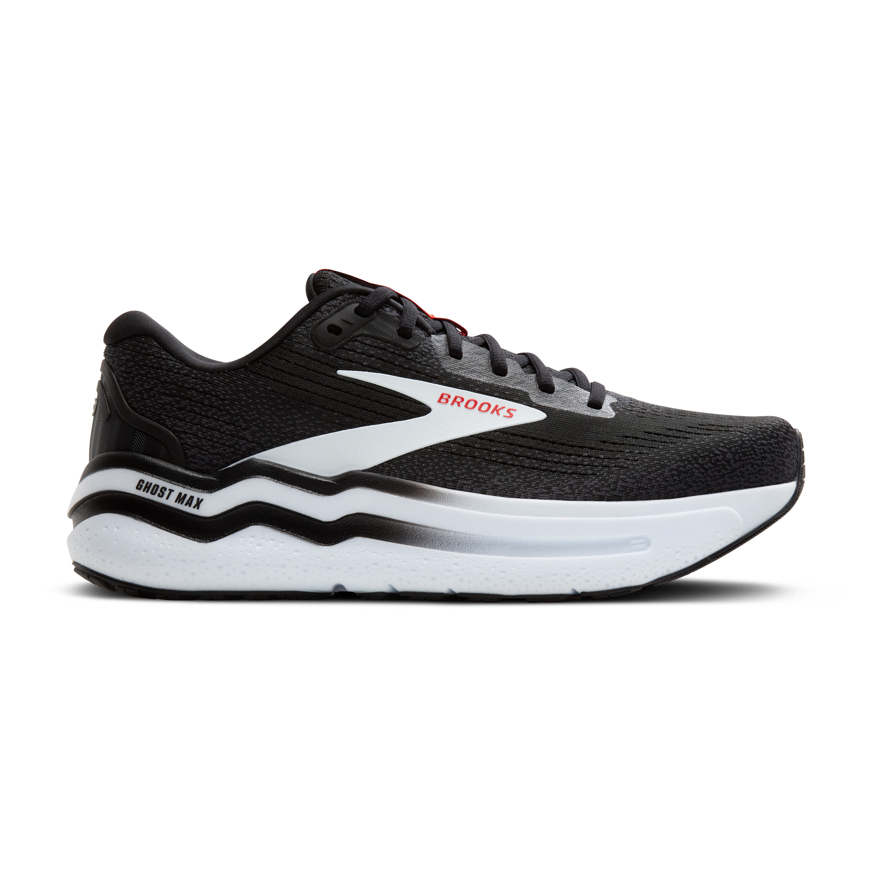 Brooks Ghost Max 2 Laufschuh Joggingschuh Herren schwarz rot