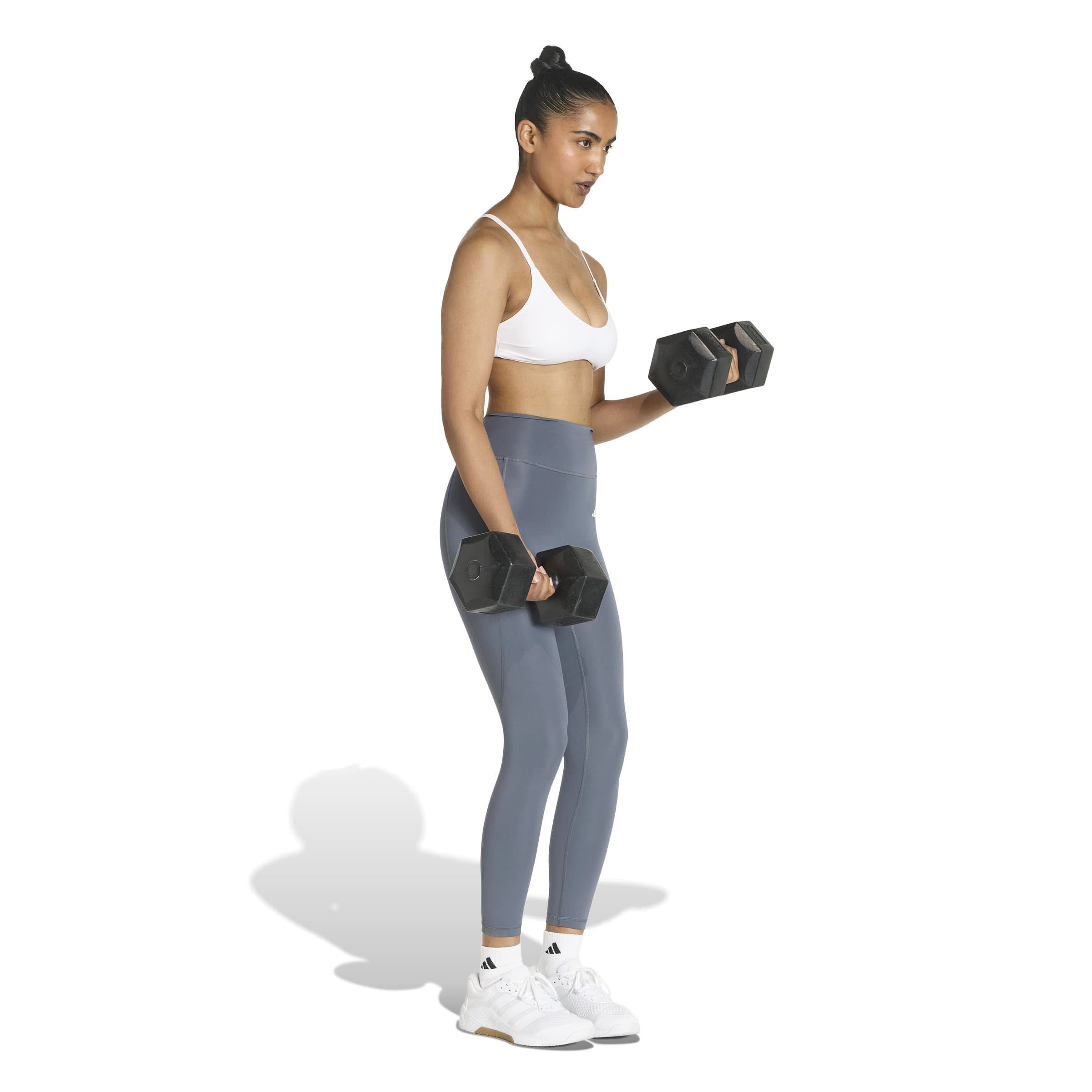 adidas Optime Essentials 7/8-Leggings Damen grau