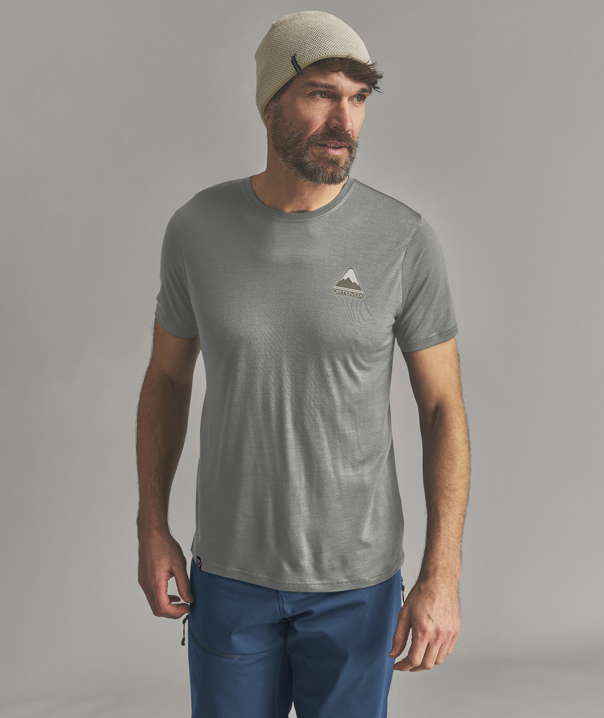Ortovox 140 COOL TRIANGLE TS M Herren T-Shirt Funktion Merino dark sage