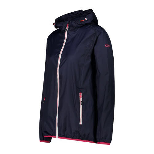 CMP Jacke Fix Hood Regenjacke wasserdicht atmungsaktiv Outdoor Damen blau