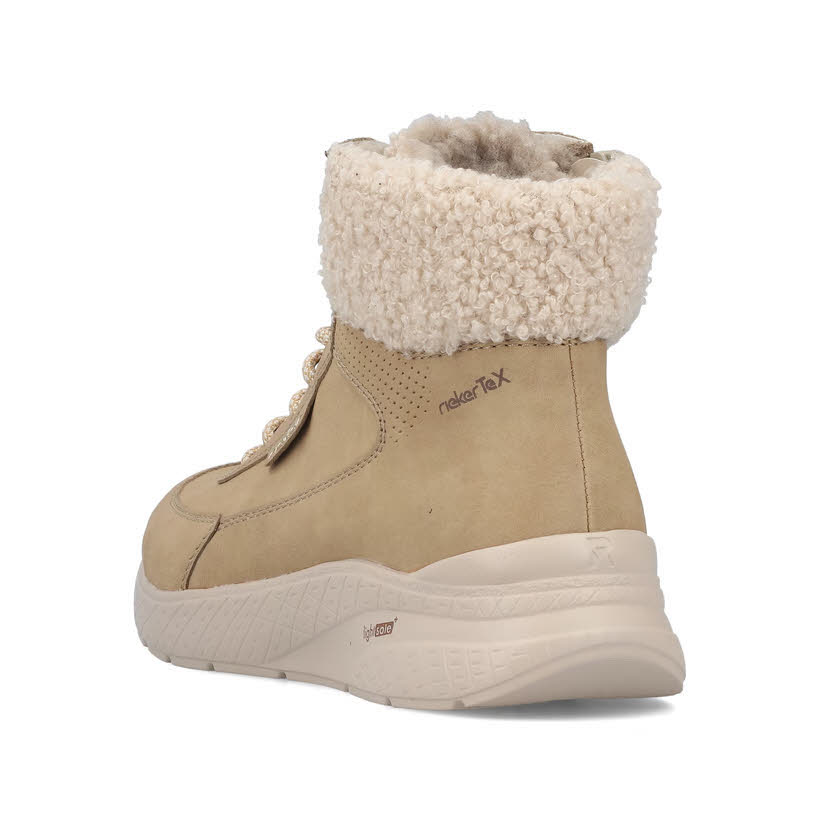 Reaker Damen Stiefelette Schnürstiefel marble/beige