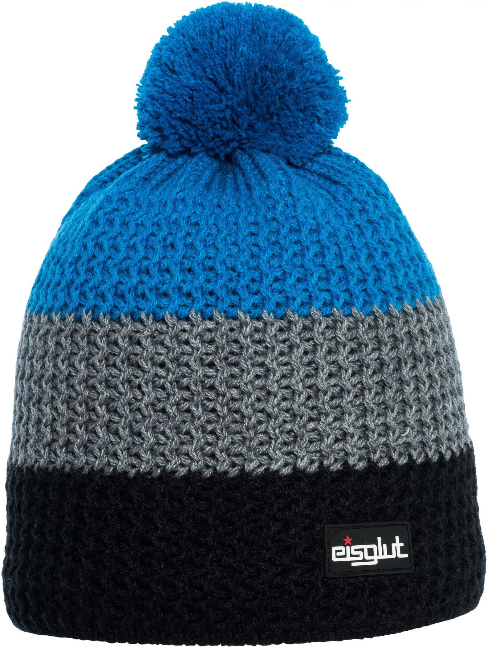 Eisglut Stormykids Jungen Mütze Bommelmütze Strickmütze blau