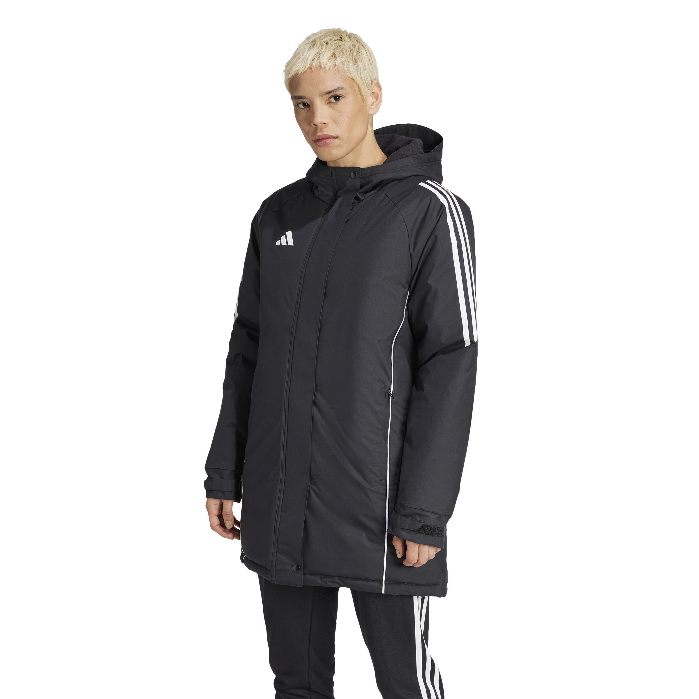 adidas Tiro 24 Stadium Parka Bankjacke Damen schwarz