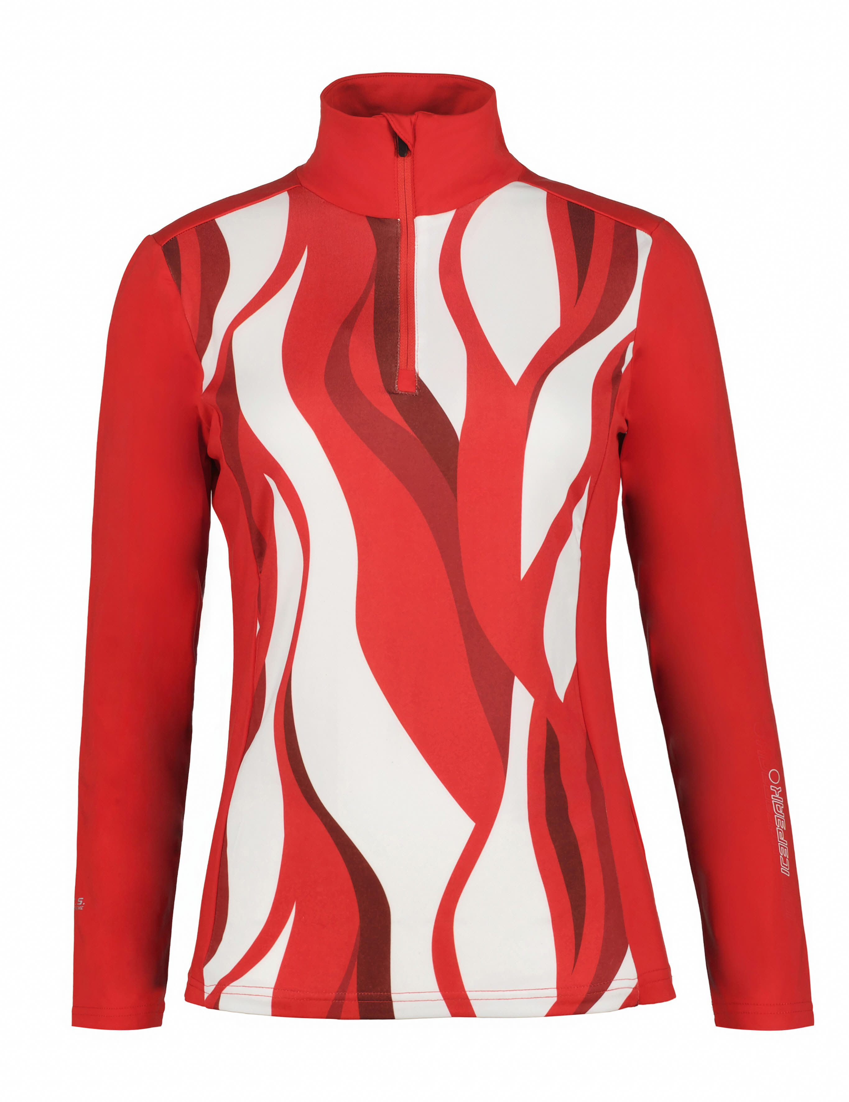 Icepeak Damen Shirt Fenton Skirolli Fleecepullover rot