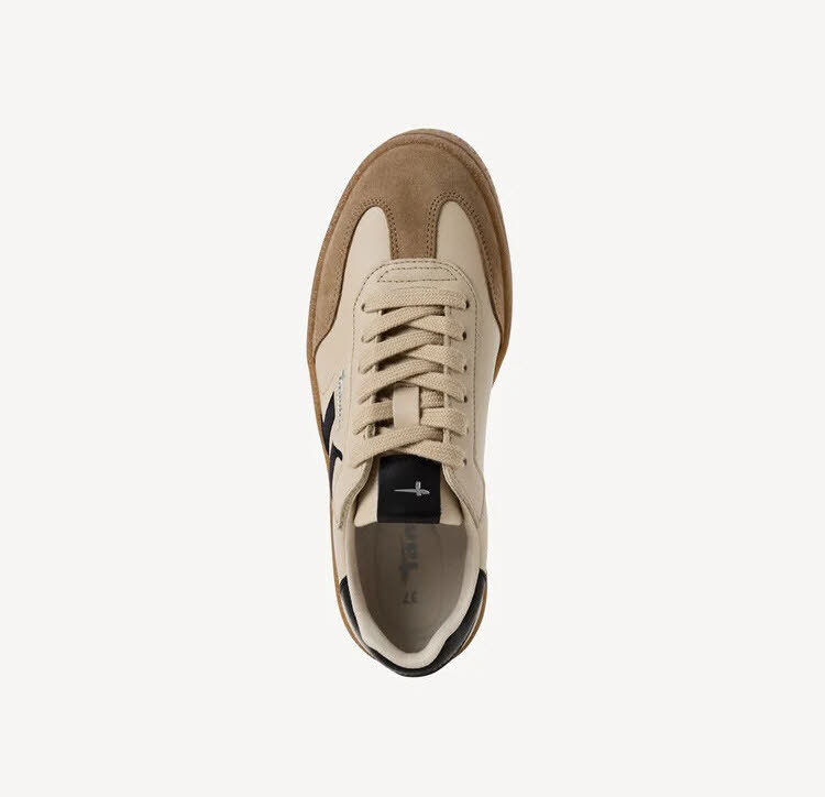 Tamaris Women Lace-up Damen Sneaker Low Halbschuhe braun beige