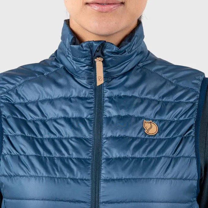 Fjällräven Padded Damen Outdoor Wander Weste Schwarz NEU
