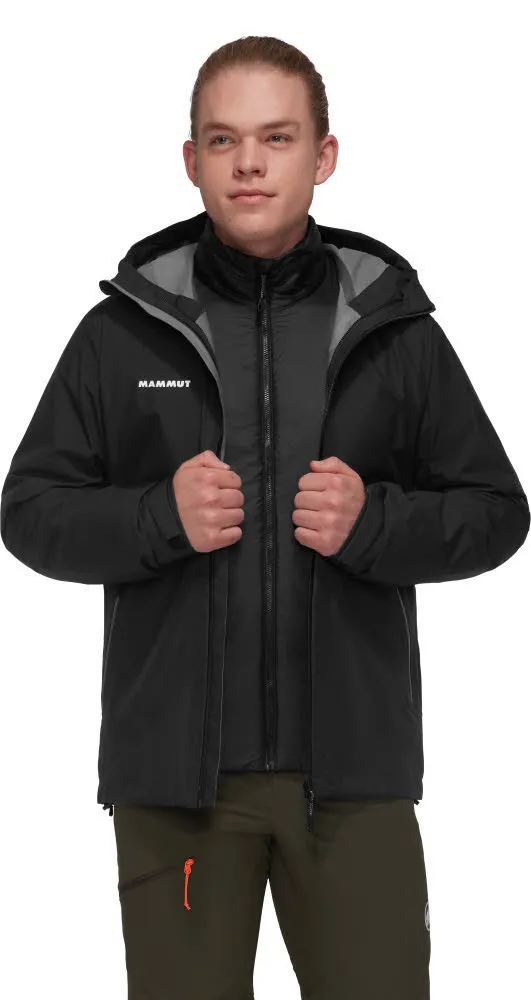 Mammut Alto Light 3 in 1 HS Hooded Jacket Herren Kombijacke Freizeitjacke wasserdicht mit Kapuze schwarz