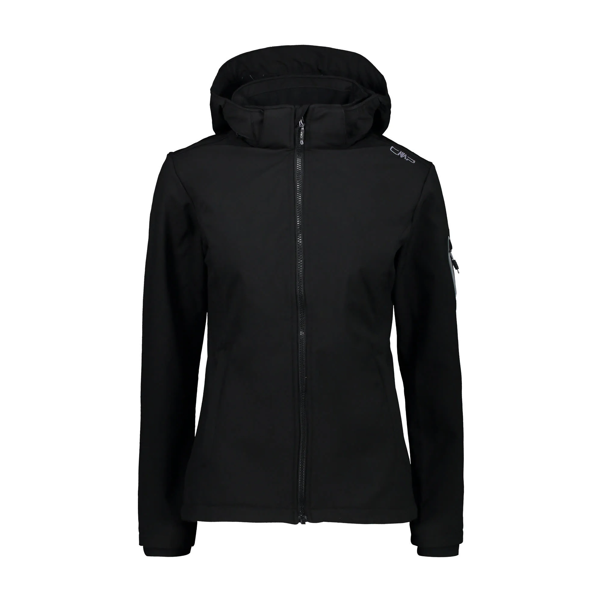 CMP Zip Hood Damen Softshell Jacke Jacket Freizeit Outdoor nero NEU