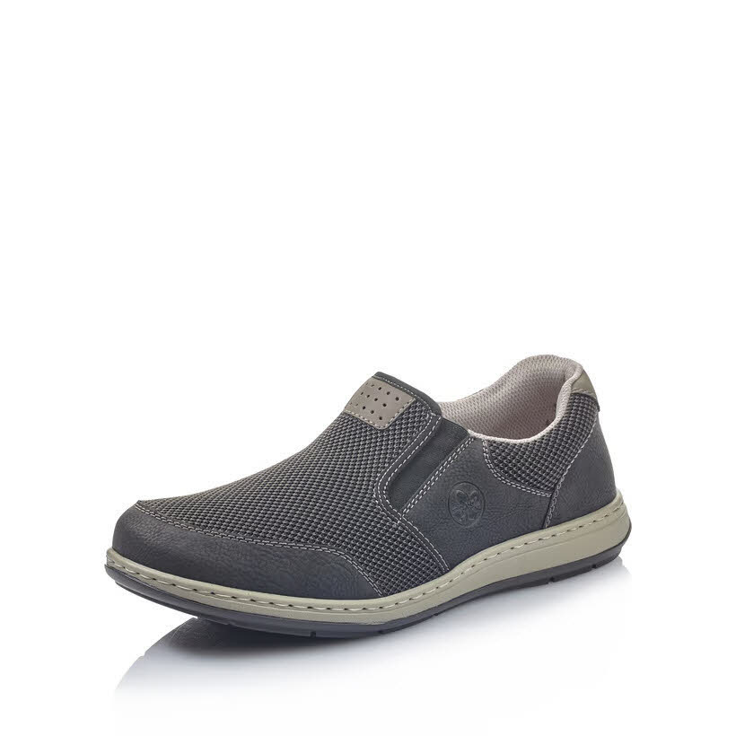 Rieker FSK Herren Halbschuhe Slipper Sneaker schwarz