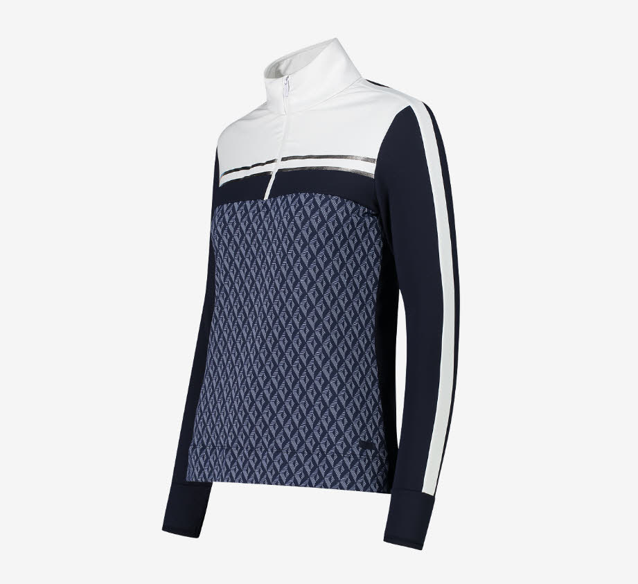 CMP Skirolli Damen Softech-Pullover Skibekleidung schwarz blau