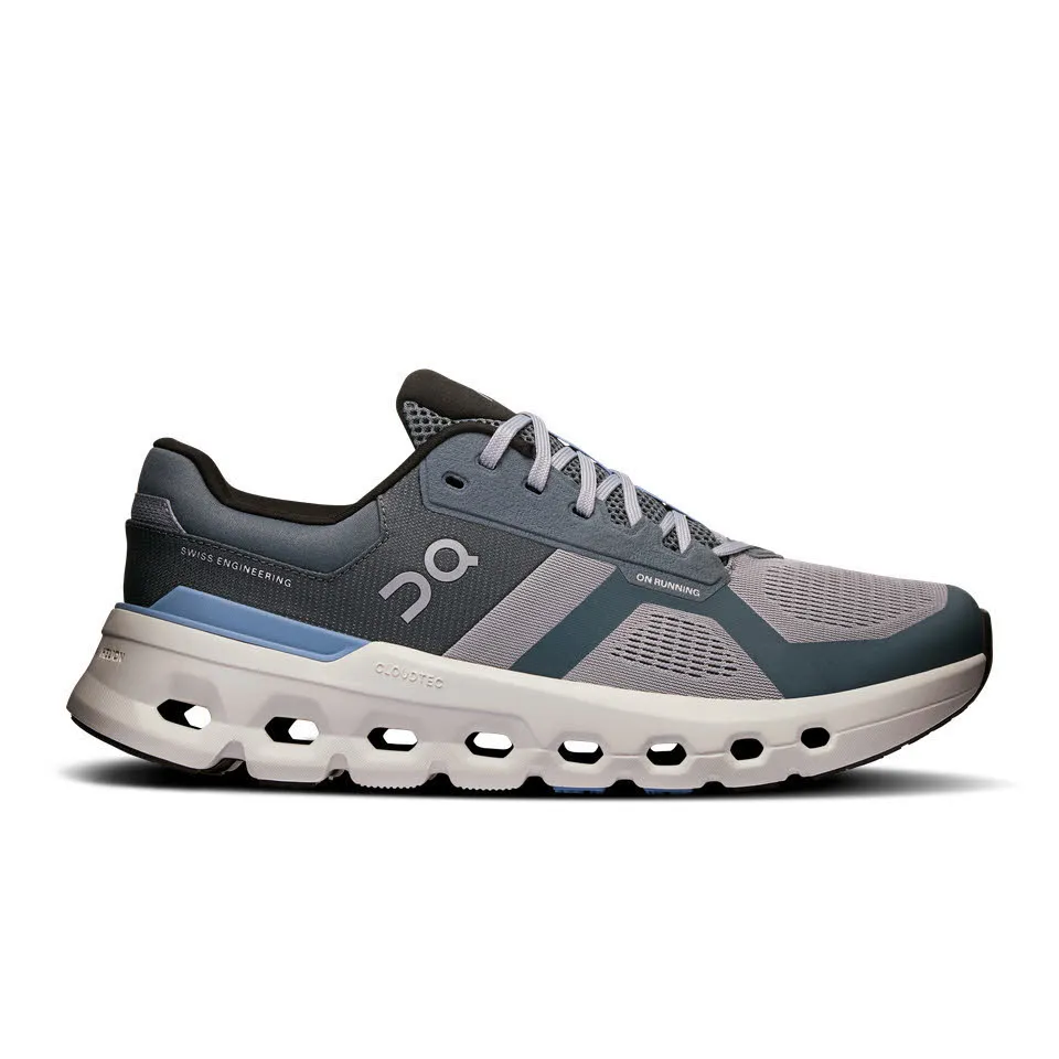ON Cloudrunner 2 Alloy|Chambray Sneaker Herren dunkelgrün grau