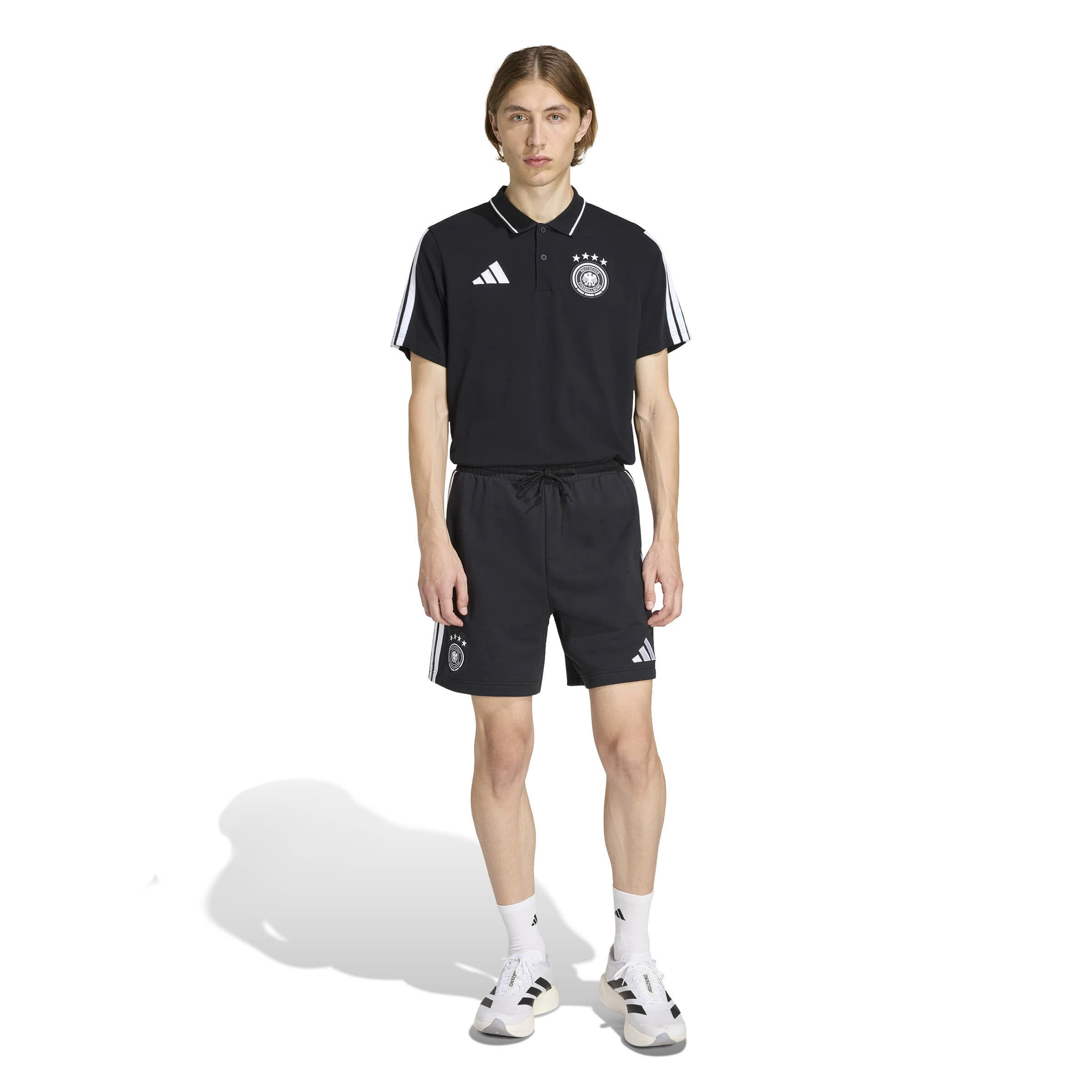 adidas DFB DNA Herren Poloshirt schwarz