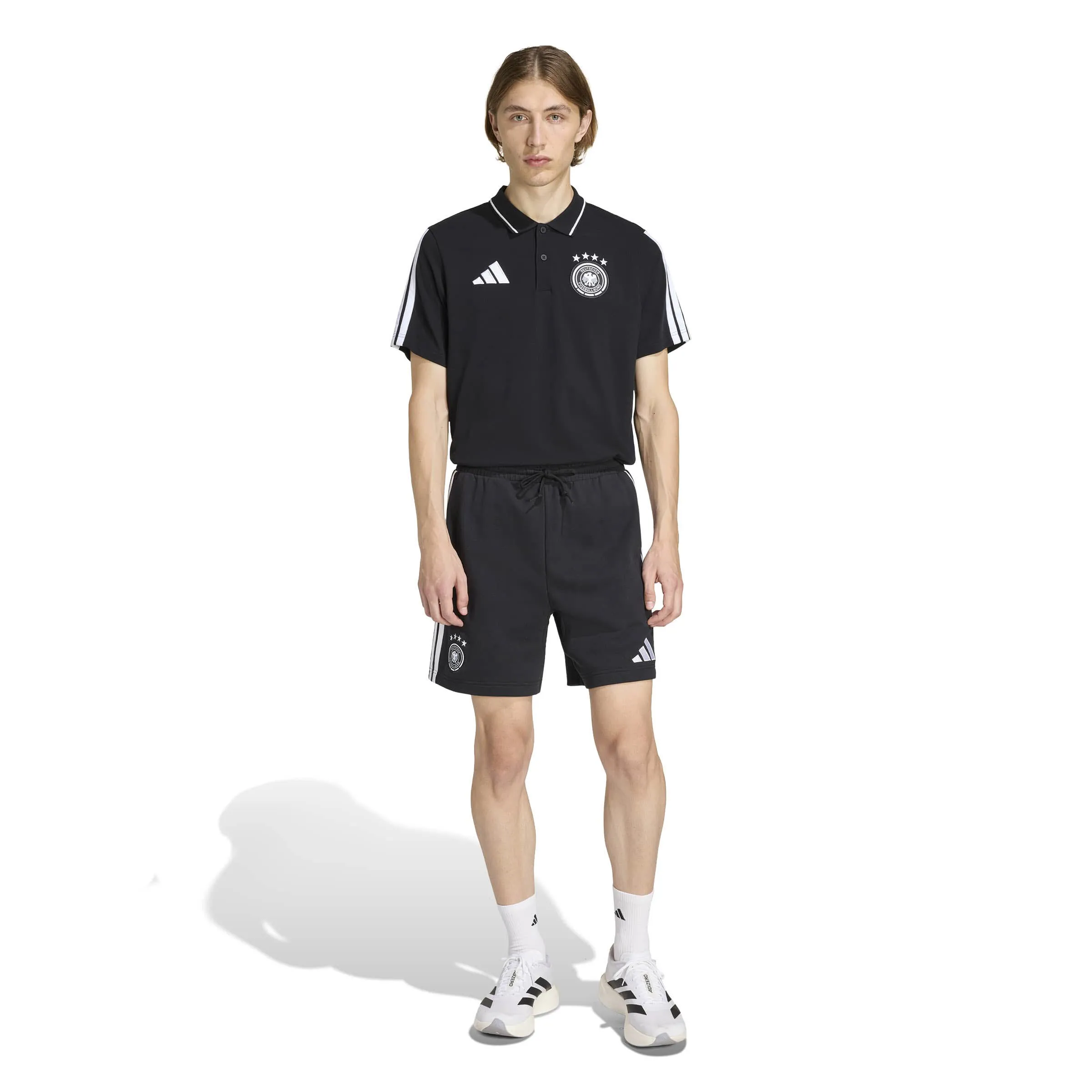 adidas DFB DNA Herren Poloshirt schwarz