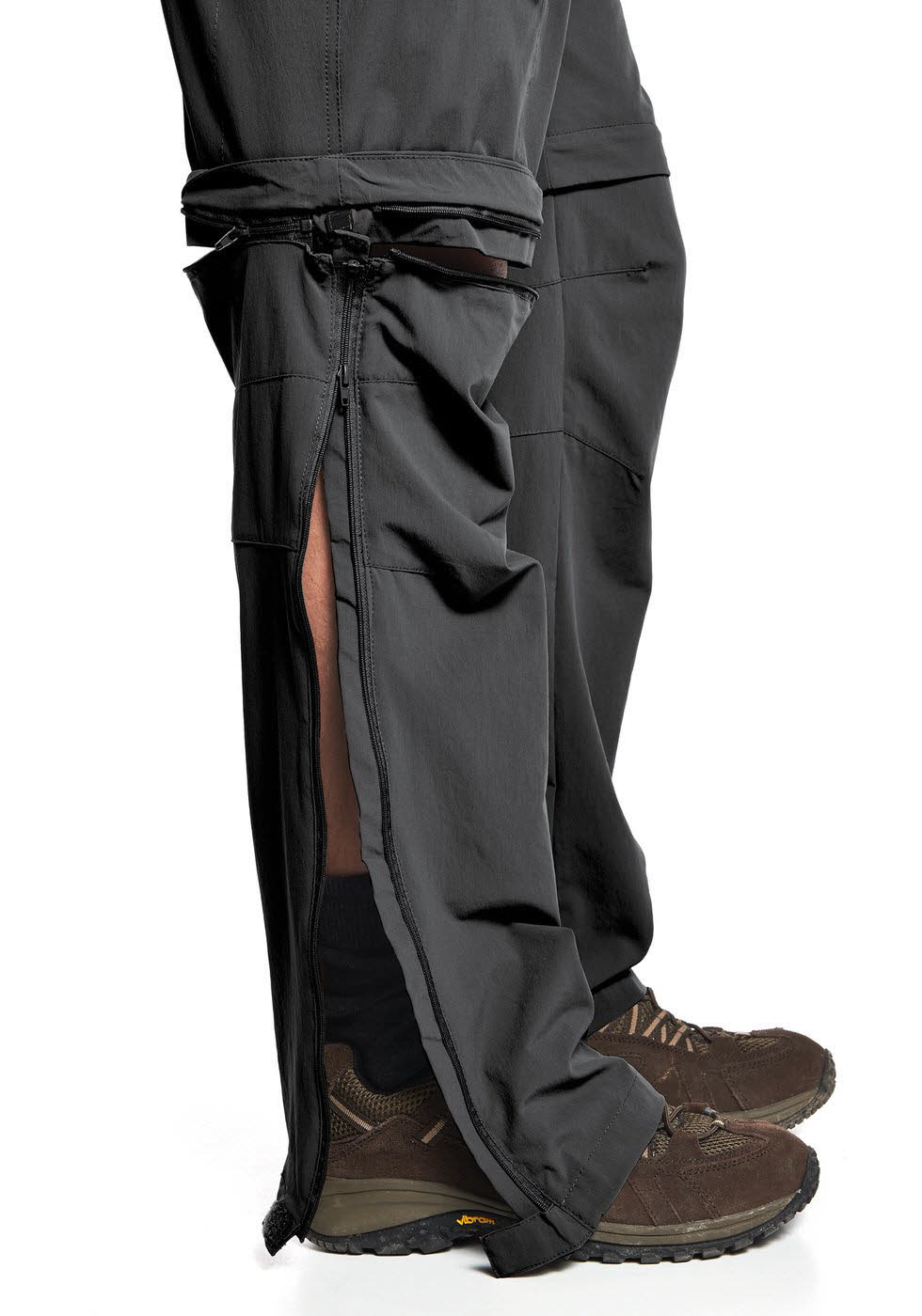 Maier Sports Tajo He-T-Zip Off Herren Wanderhose Trekkinghose schwarz