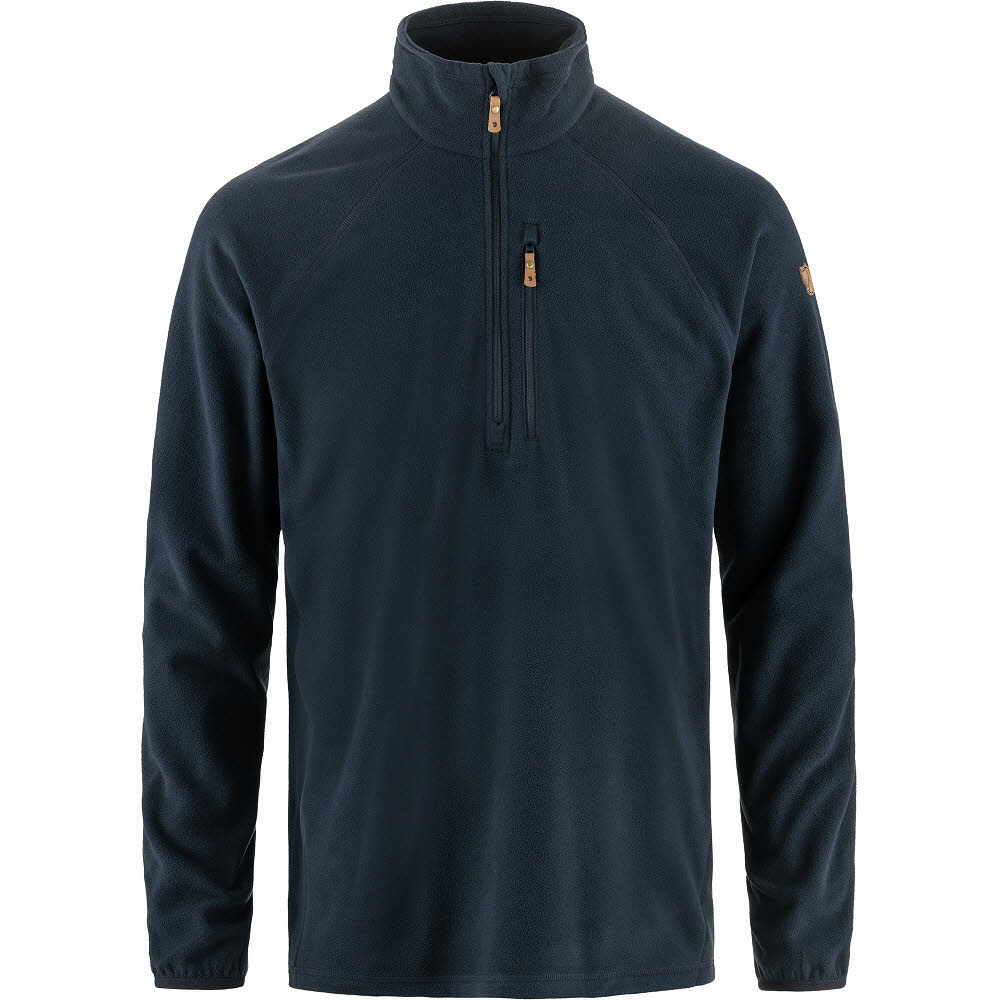 Fjällräven Övik Lite Fleece Half Zip M Herren Pullover Midlayer dark navy