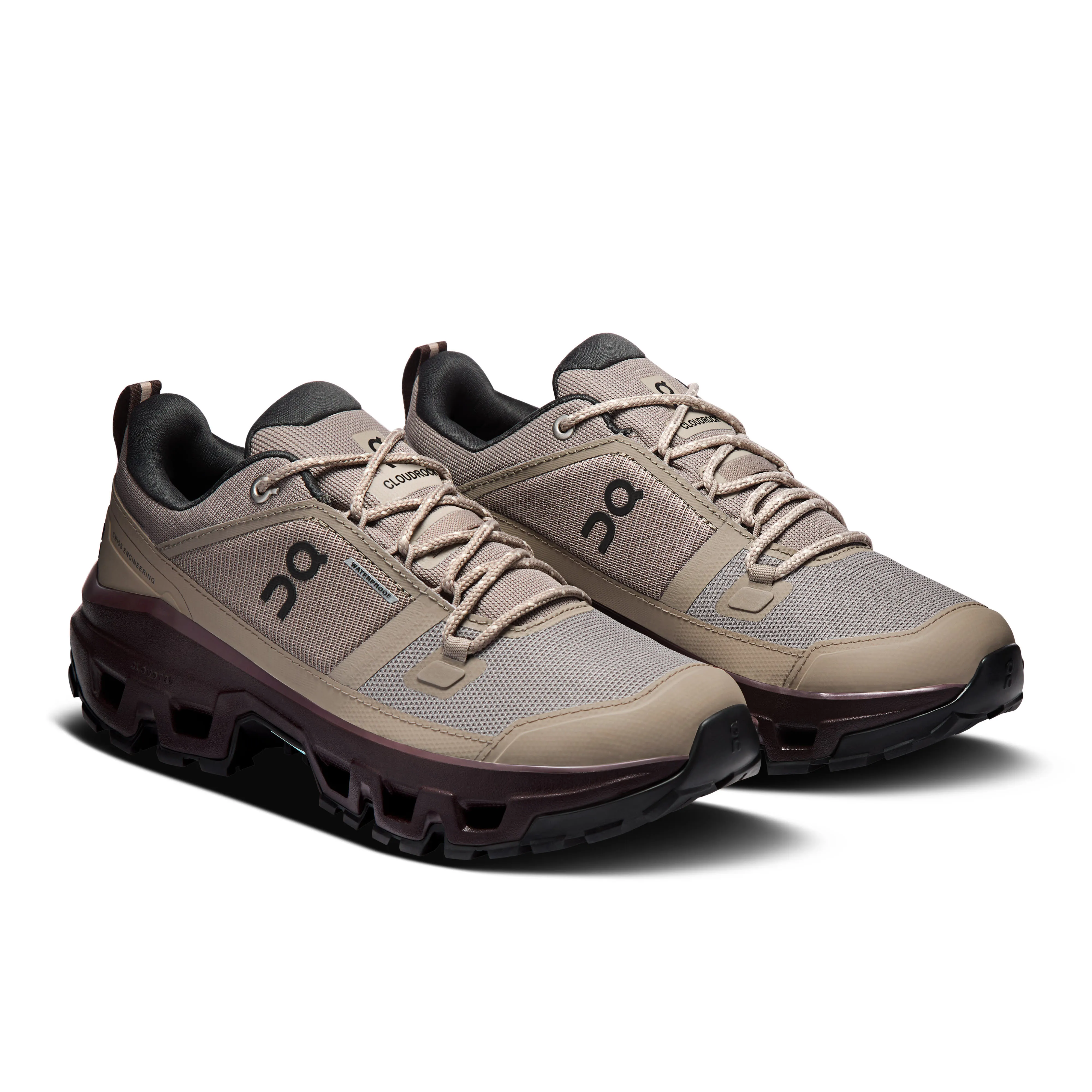 ON CLOUDROCK LOW WP Damen Wanderschuhe Trekkingschuhe Low cinder/ox